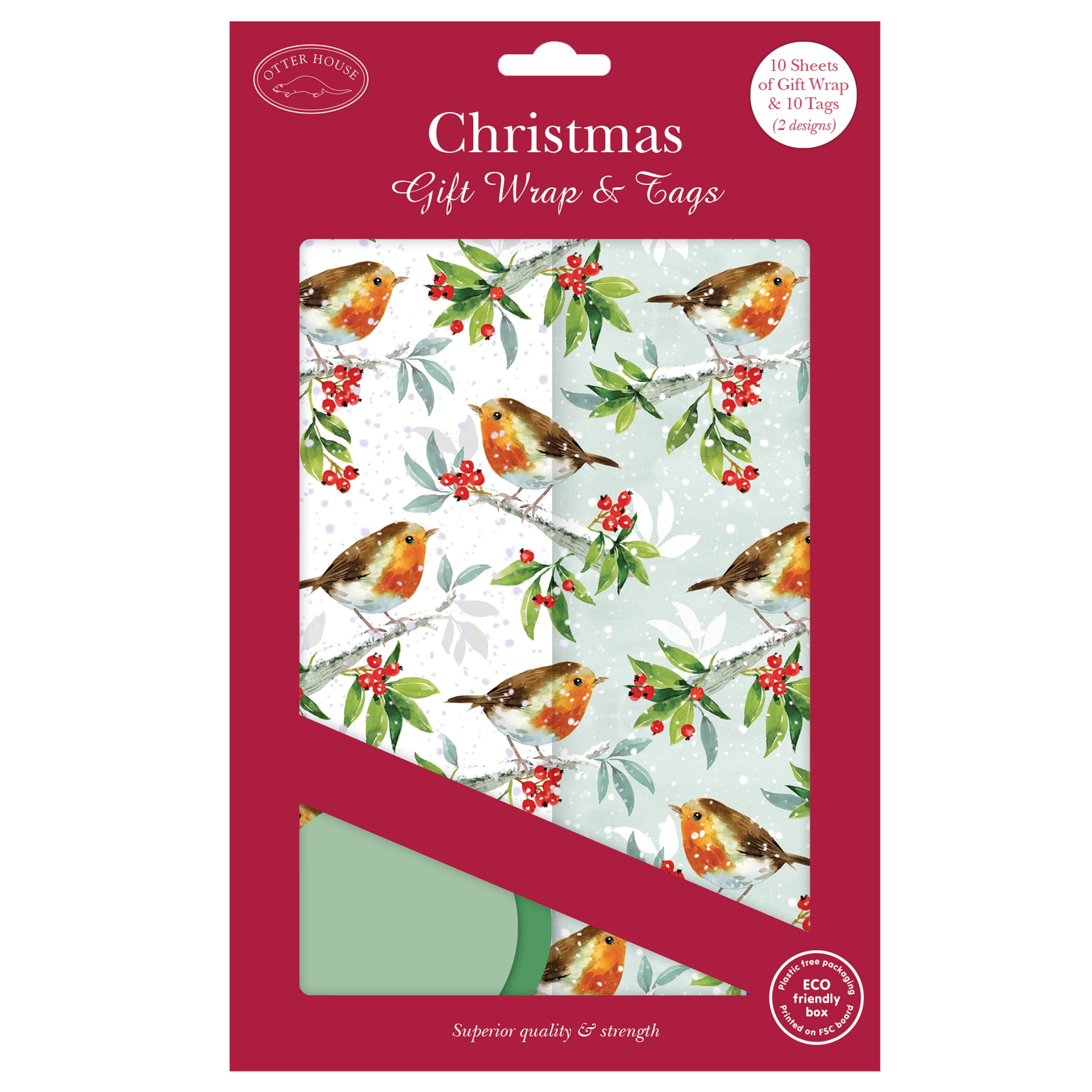 otter-house-holly-robins-geschenkpapier-10-bogen-10-anh-nger image 1