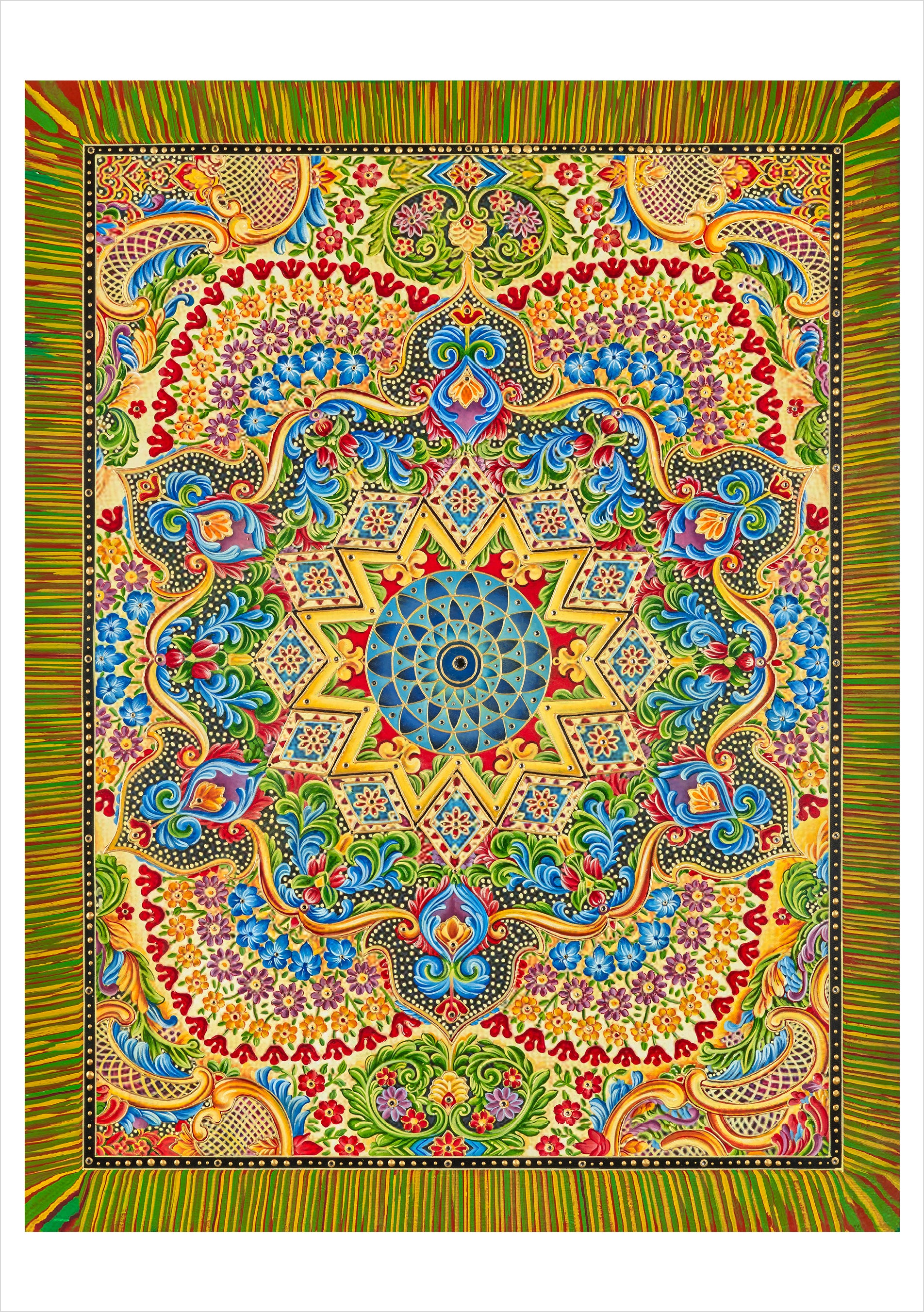 pomegranate-heussenstamm-tapestry-mandala-klappkarte-blanko image 1