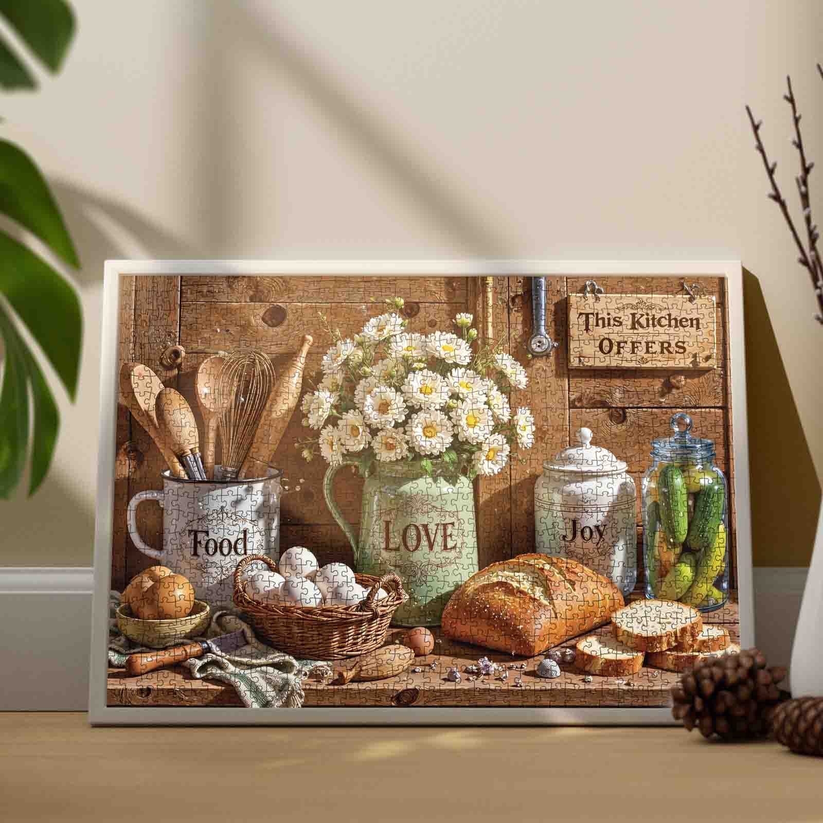 tucocoo-rustic-kitchen-flowers-bread-puzzle-1000-teile-k-che image 3