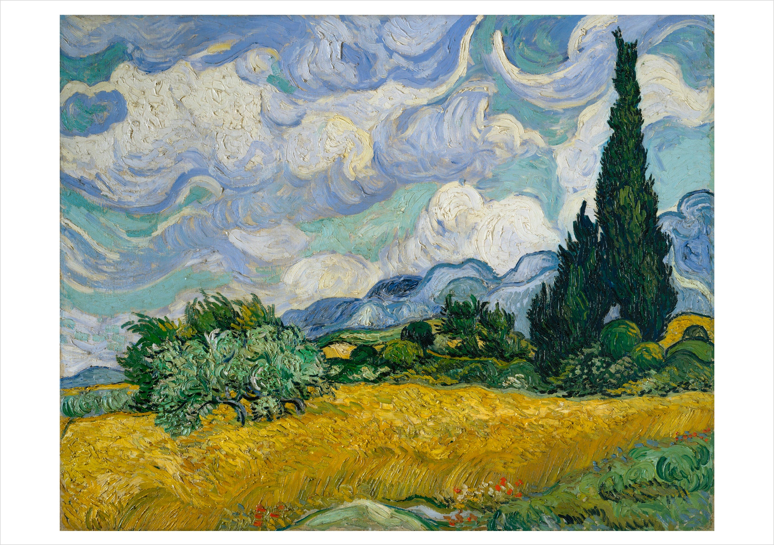 pomegranate-vincent-van-gogh-gru-kartenset-20-karten-blumen image 4