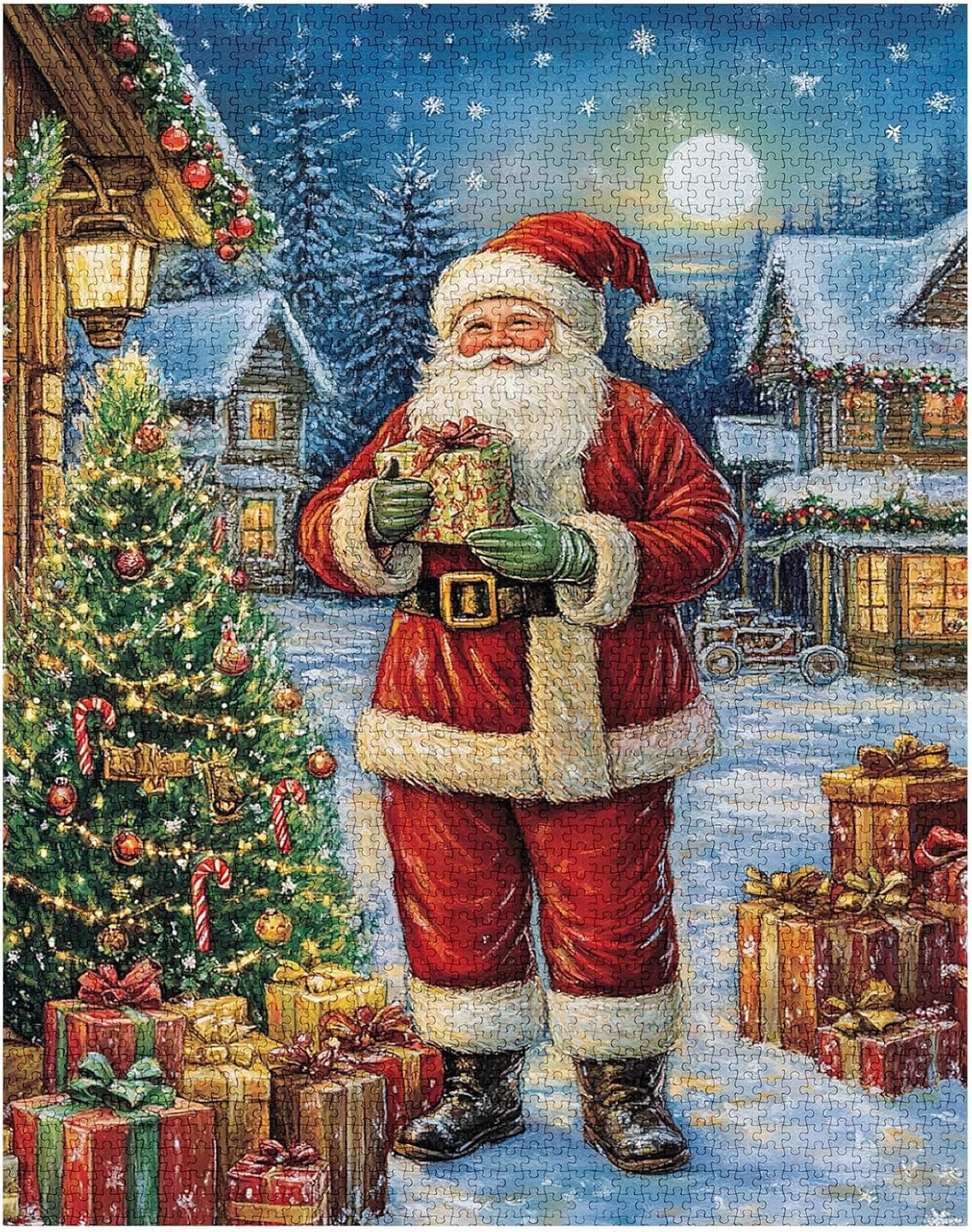 tucocoo-jigsaw-puzzles-santa-claus-with-gifts-puzzle-1000-teile-weihnachten image 2