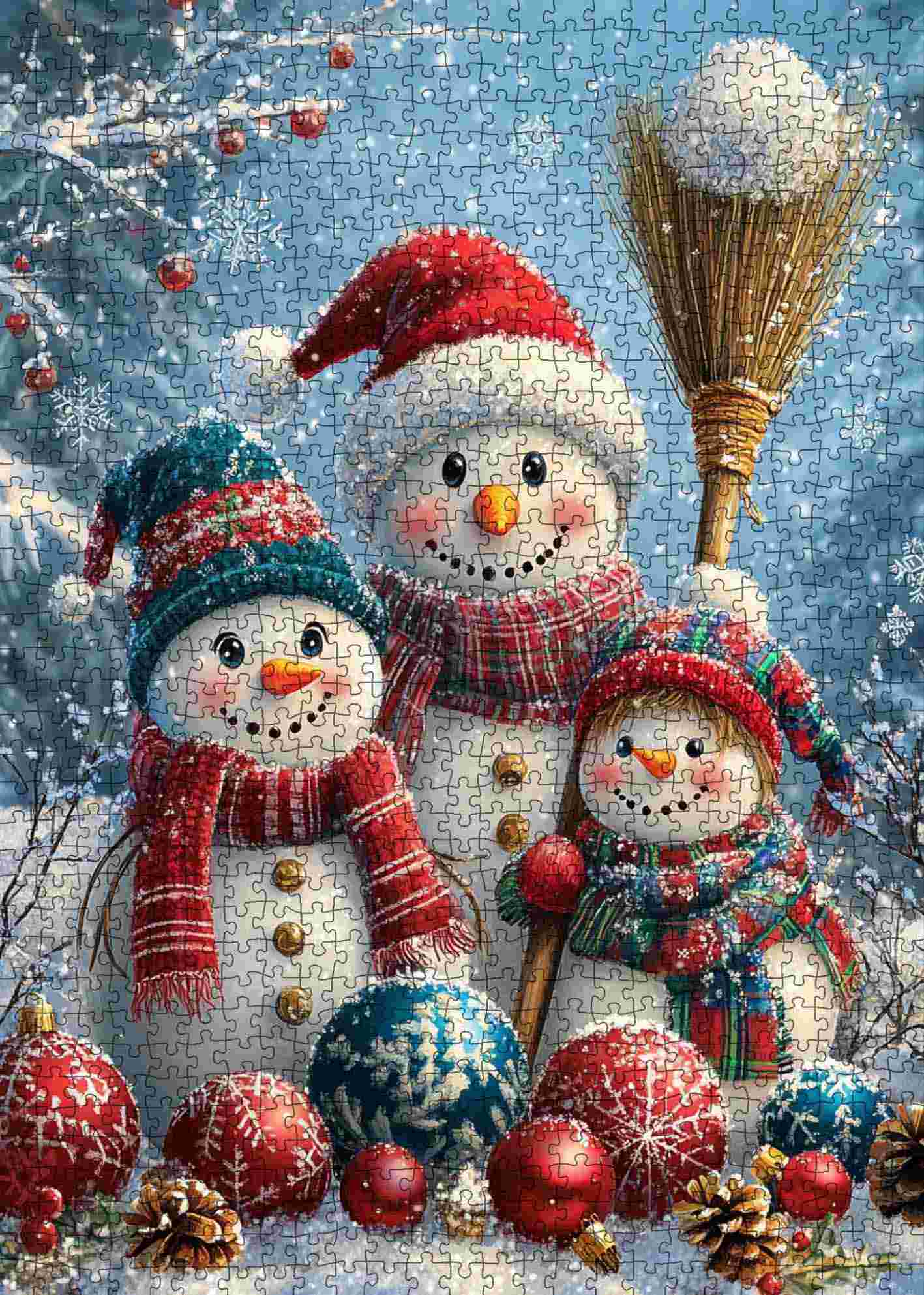 tucocoo-snowman-family-gathering-puzzle-1000-teile image 2