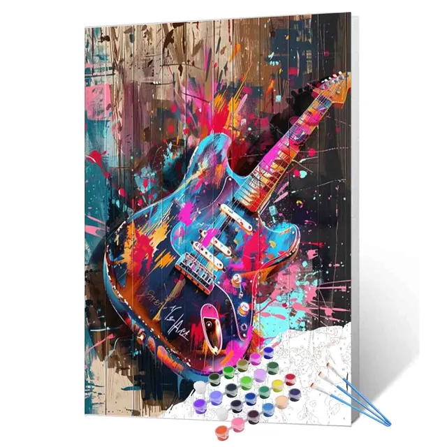 tucocoo-graffiti-gitarre-malen-nach-zahlen-16x20-ohne-rahmen image 1