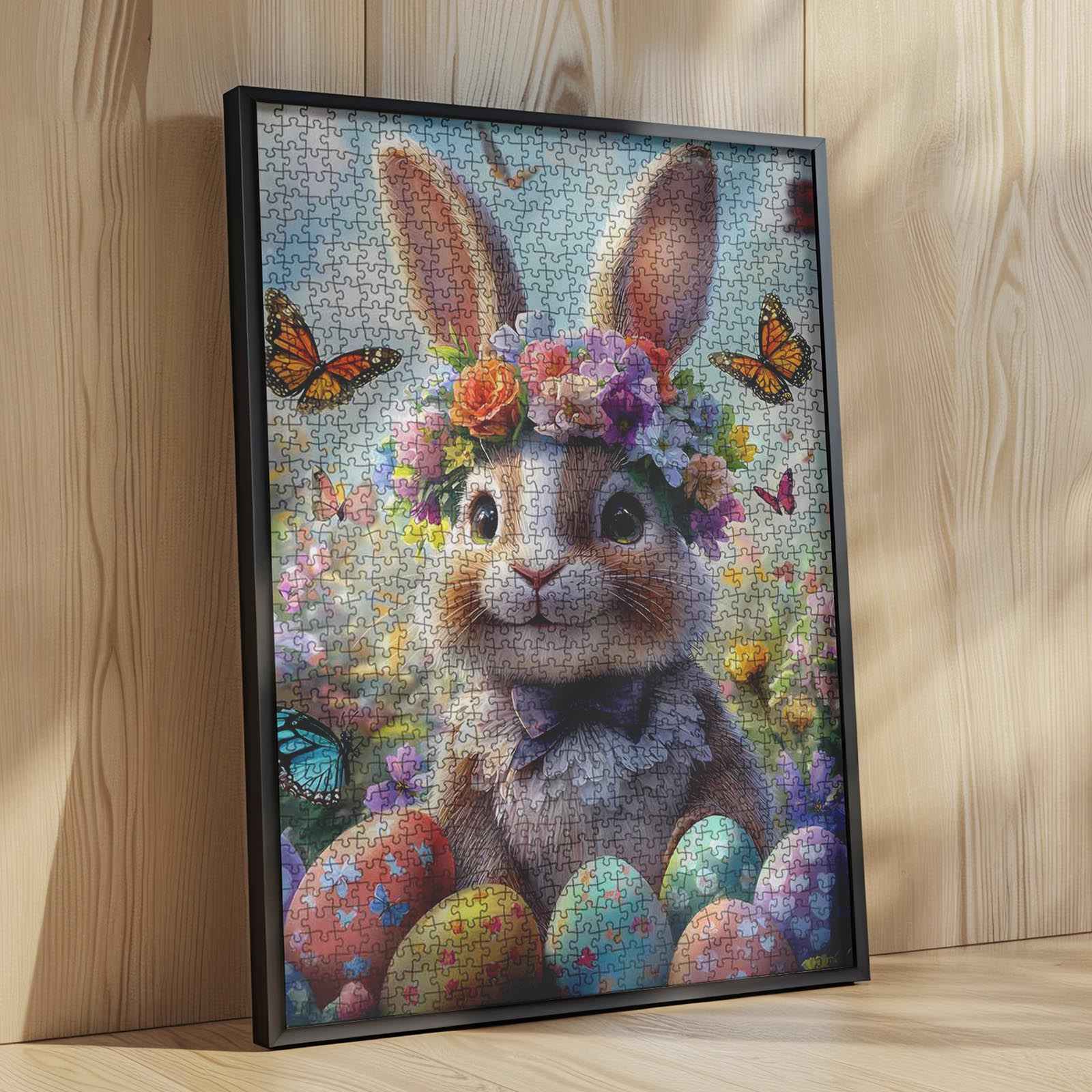 tucocoo-hase-mit-blumenkranz-puzzle-1000-teile-ostern image 4
