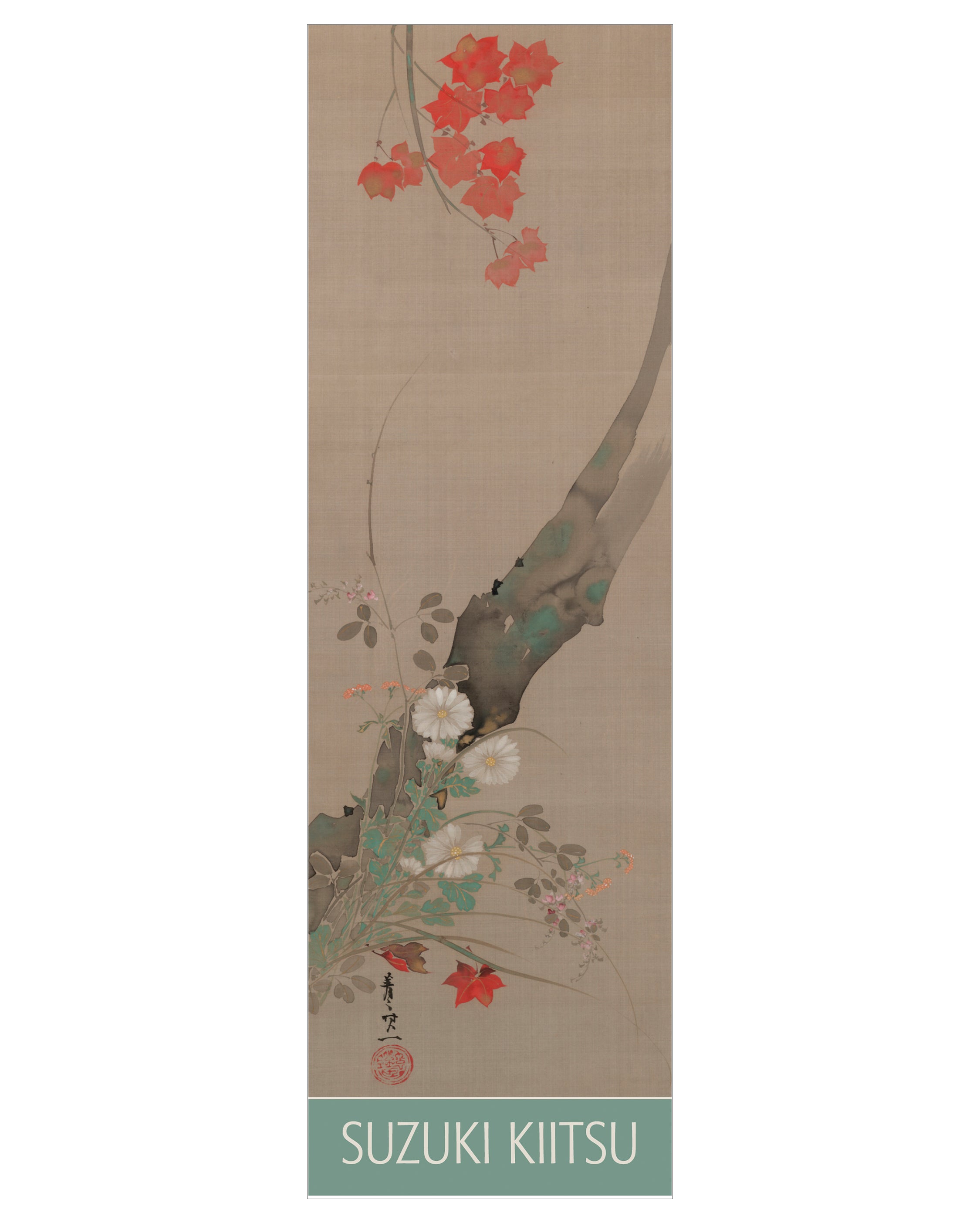 pomegranate-suzuki-kiitsu-maple-flowers-lesezeichen-ahorn image 1