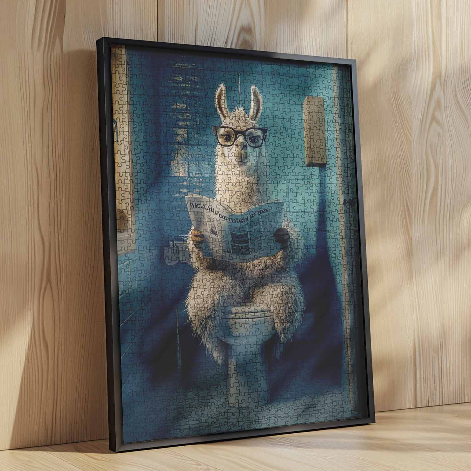 tucocoo-llama-on-toilet-puzzle-1000-teile-lama image 4