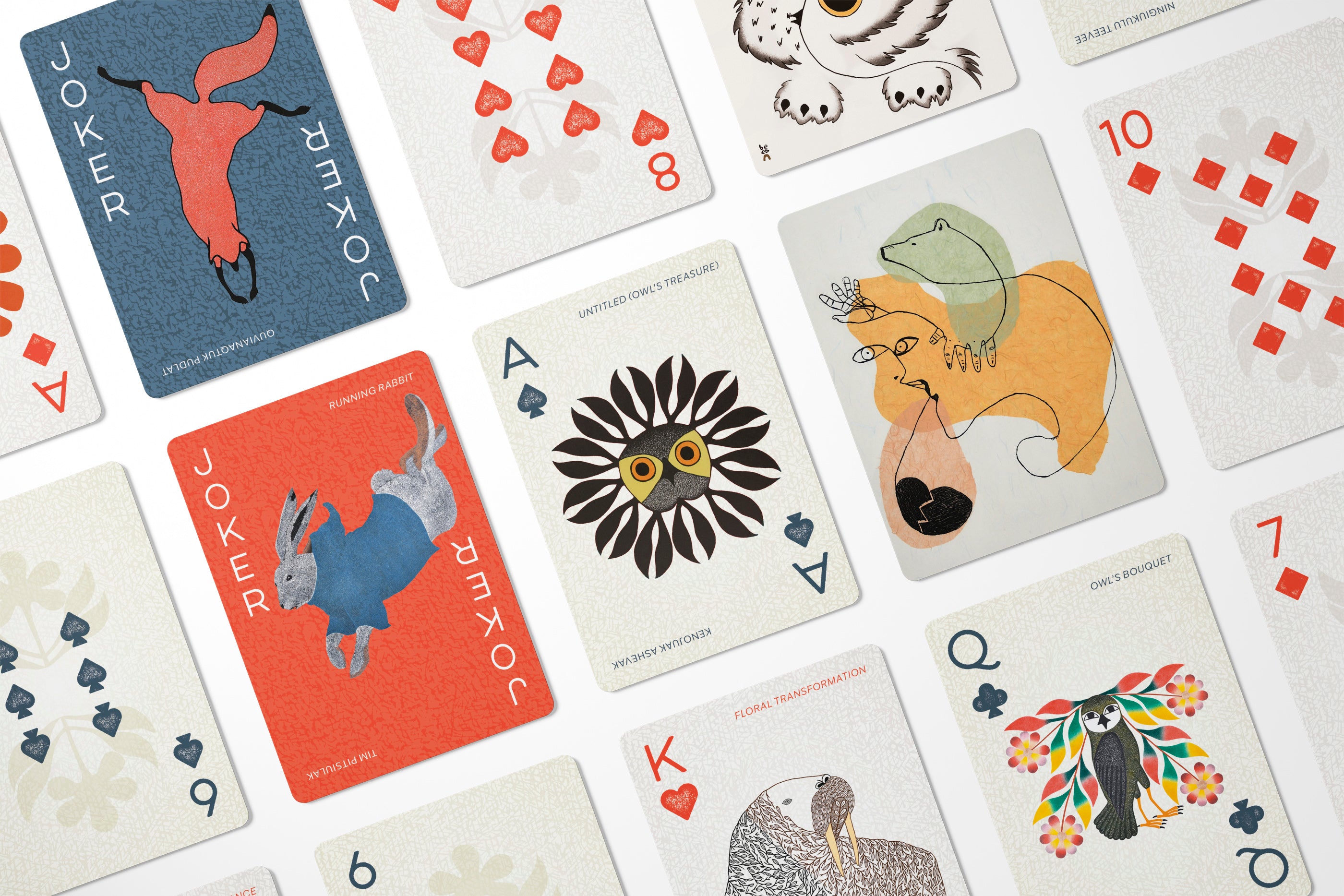 pomegranate-inuit-art-spielkarten-deck-tiere-kanada image 6