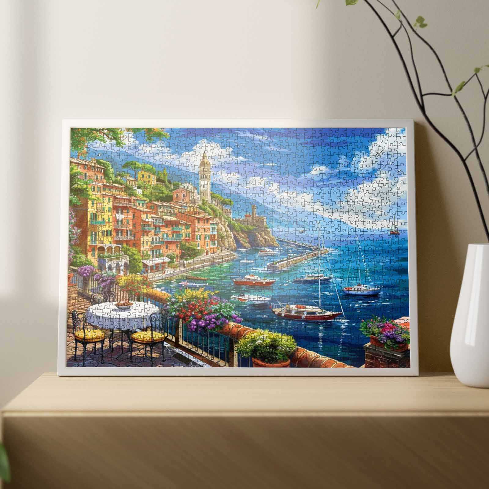 tucocoo-seaside-island-town-puzzle-1000-teile-meer-hafen image 3