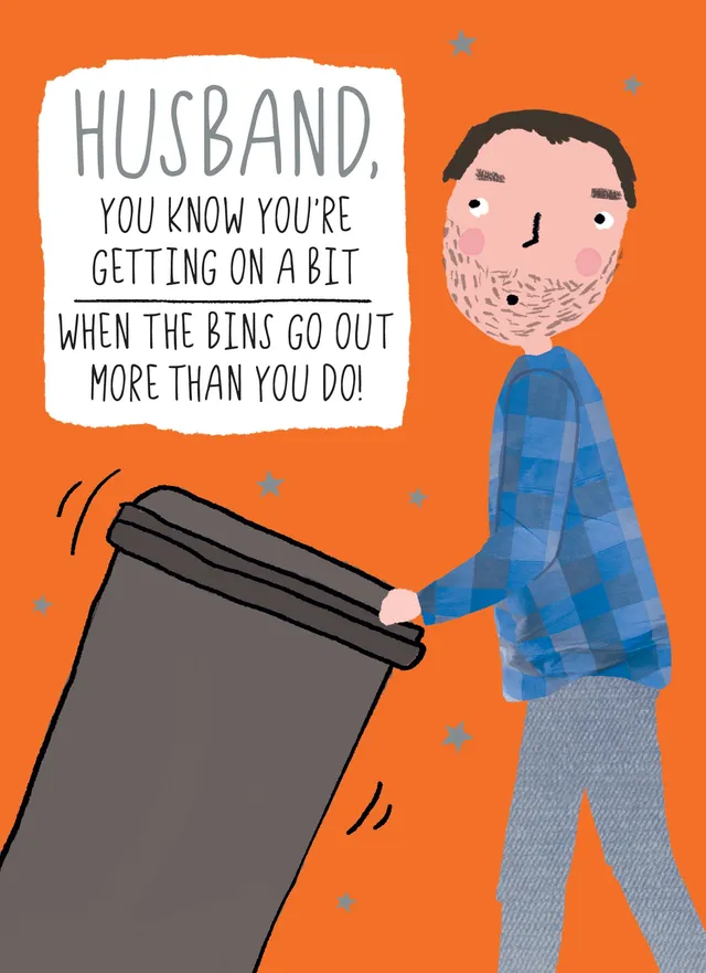 otter-house-family-circle-bins-geburtstagskarte-ehemann image 1