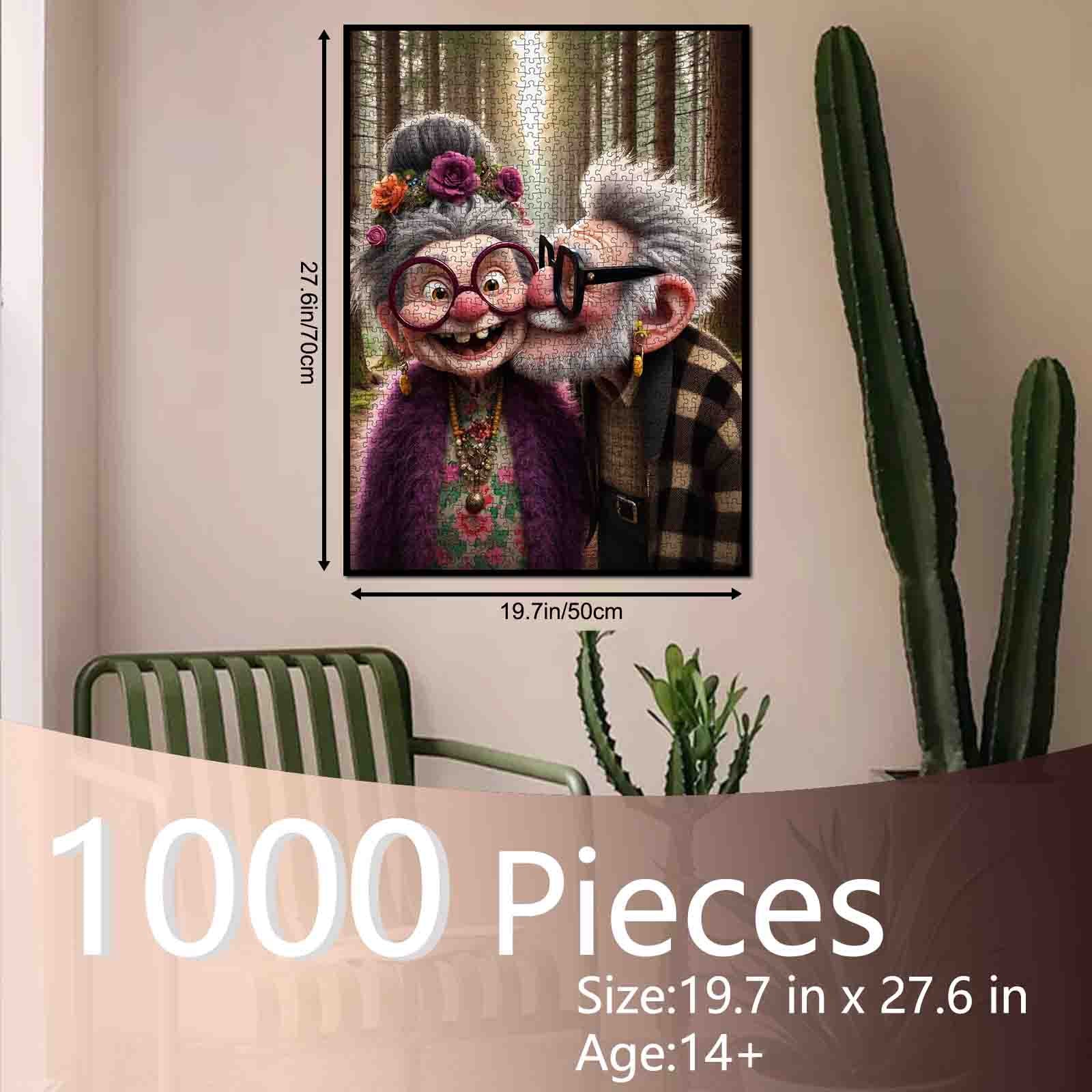 tucocoo-sweet-forest-kiss-puzzle-1000-teile-seniorenpaar image 5