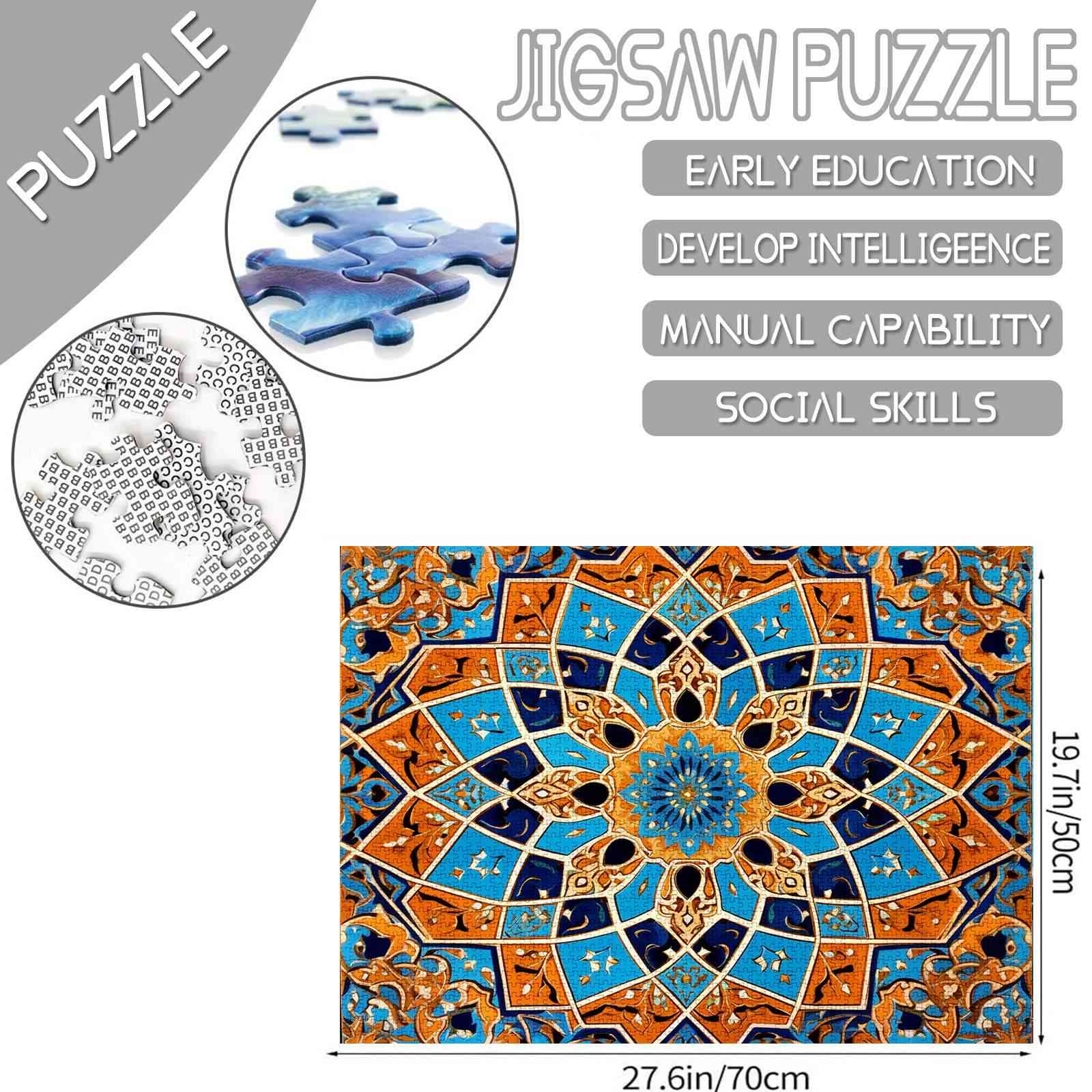 tucocoo-jigsaw-puzzles-mandala-flower-puzzle-1000-teile-blumen image 4
