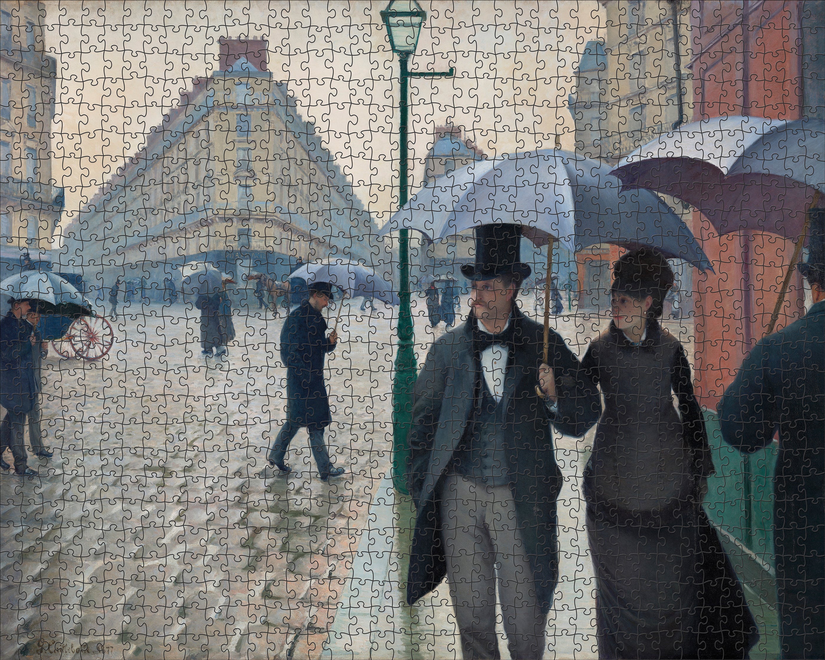 pomegranate-caillebotte-paris-street-puzzle-1000-teile-impressionismus image 2