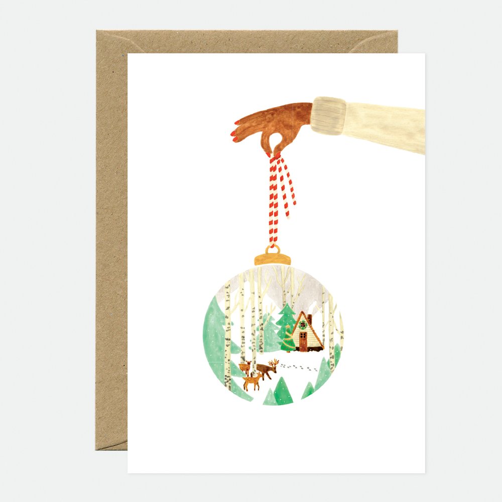 all-the-ways-to-say-xmas-ball-forest-weihnachtskarte-a6-2 image 1