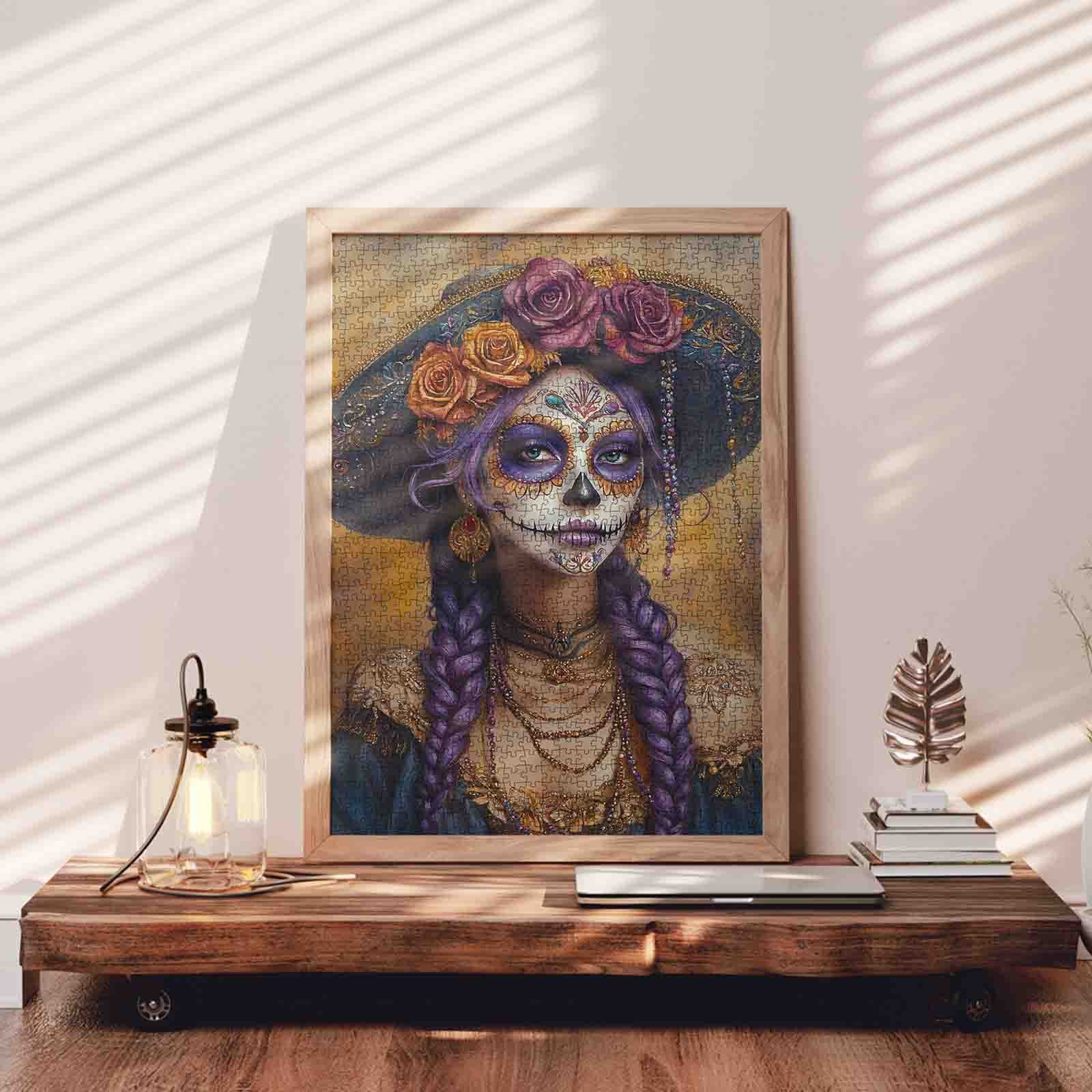 tucocoo-sugar-skull-lady-puzzle-1000-teile-totenkopf-frau image 3