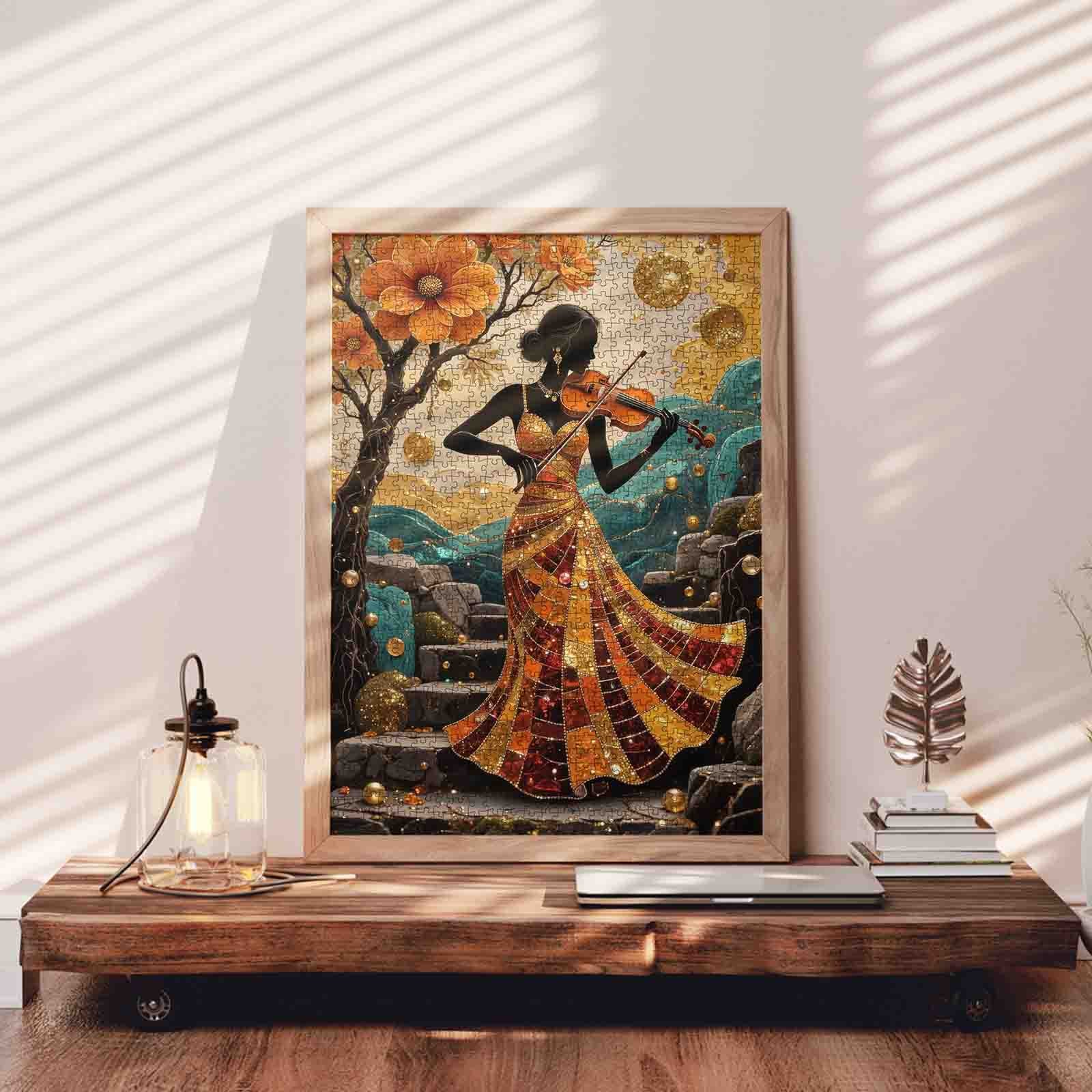 tucocoo-jigsaw-puzzles-golden-autumn-violin-serenade-puzzle-1000-teile image 3
