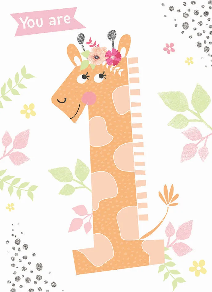 otter-house-rainbow-pops-geburtstagskarte-giraffe-1-jahr image 1