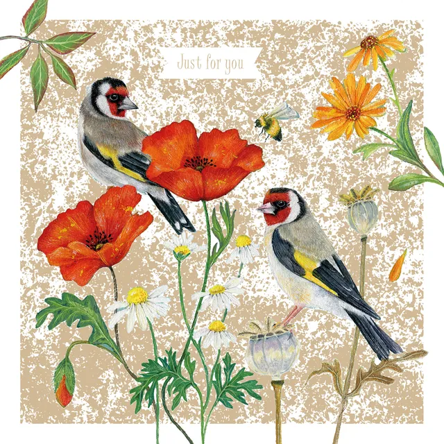 otter-house-aurelia-goldfinch-gru-karte-goldfolie image 1