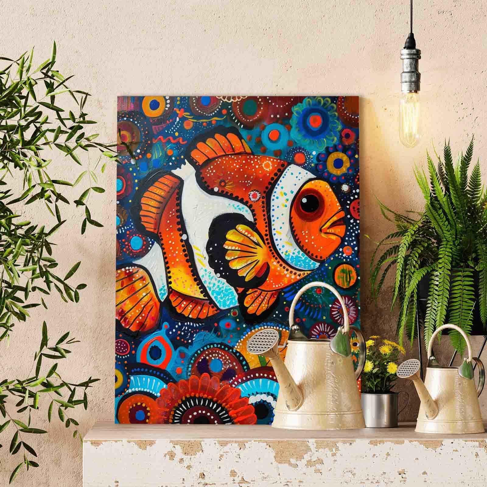 tucocoo-paint-by-numbers-clownfisch-malen-nach-zahlen-16x20-ohne-rahmen image 2