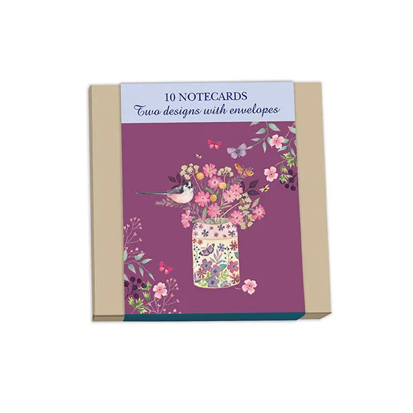 otter-house-flower-pot-tea-caddy-notecard-pack-10-karten image 1
