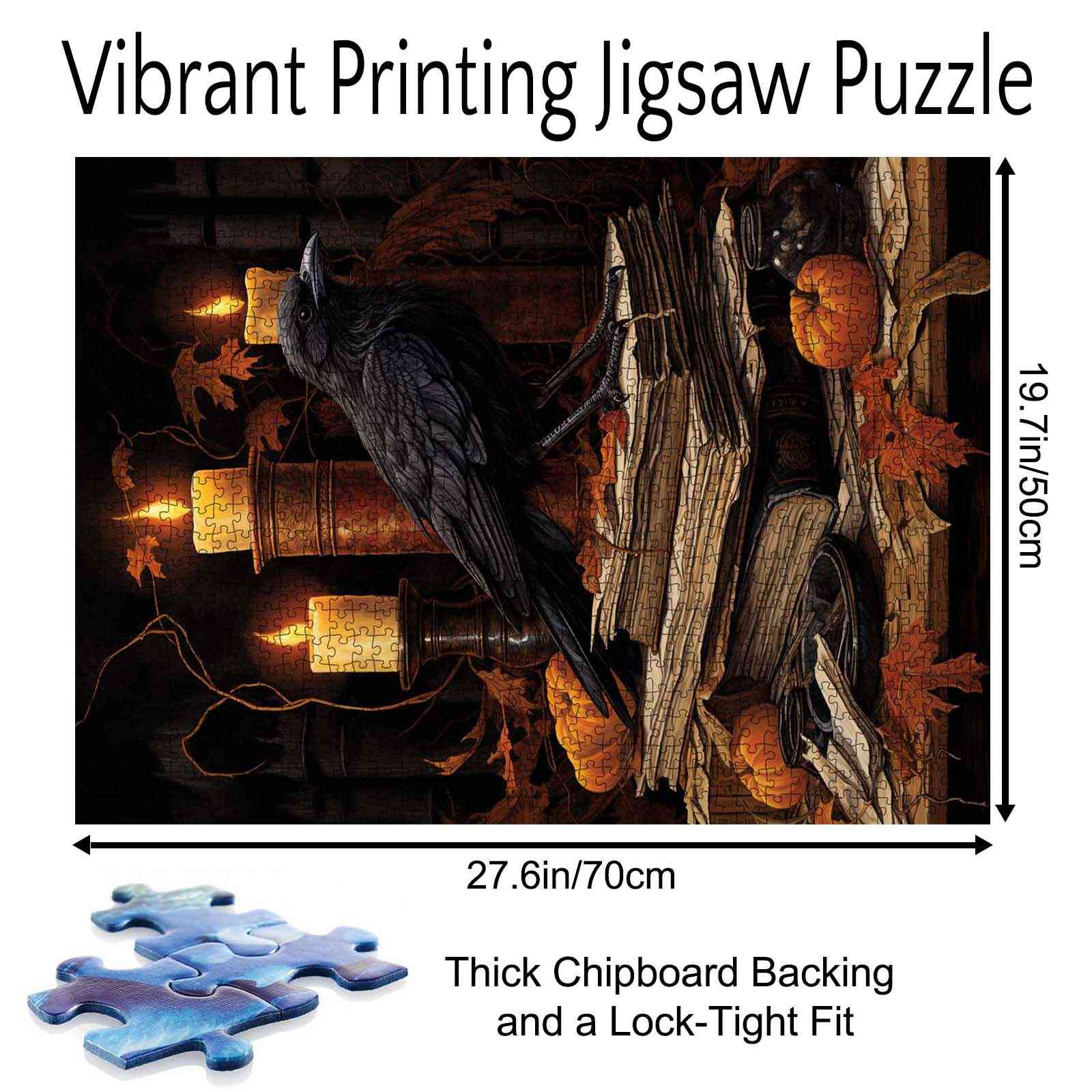 tucocoo-raven-candlelight-puzzle-1000-teile-gothic image 5