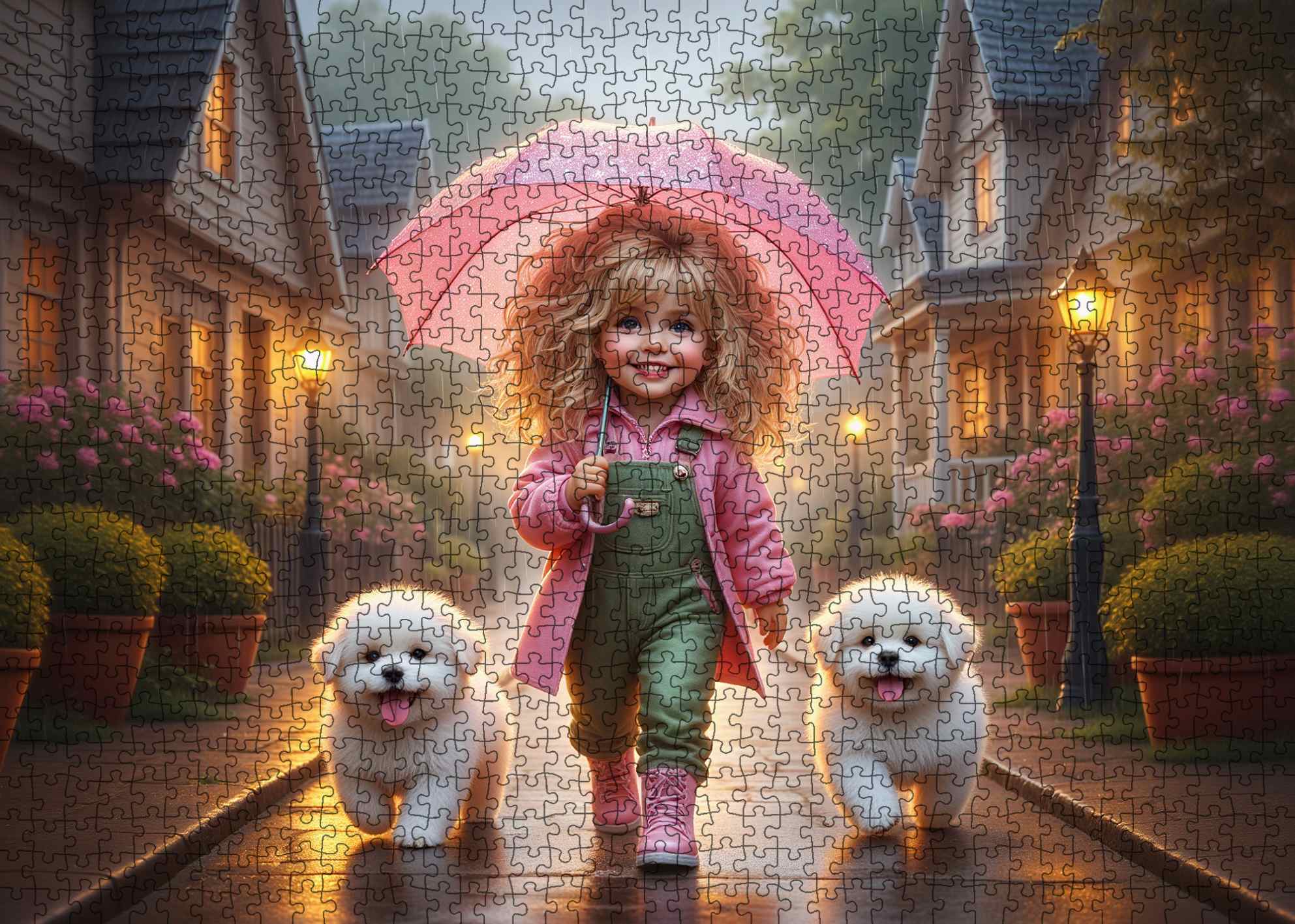 tucocoo-jigsaw-puzzles-rainy-evening-walk-puzzle-1000-teile-m-dchen image 2