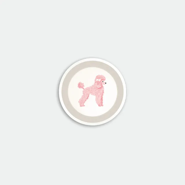 all-the-ways-to-say-pink-poodle-untersetzer-birke-rund-11-cm image 1