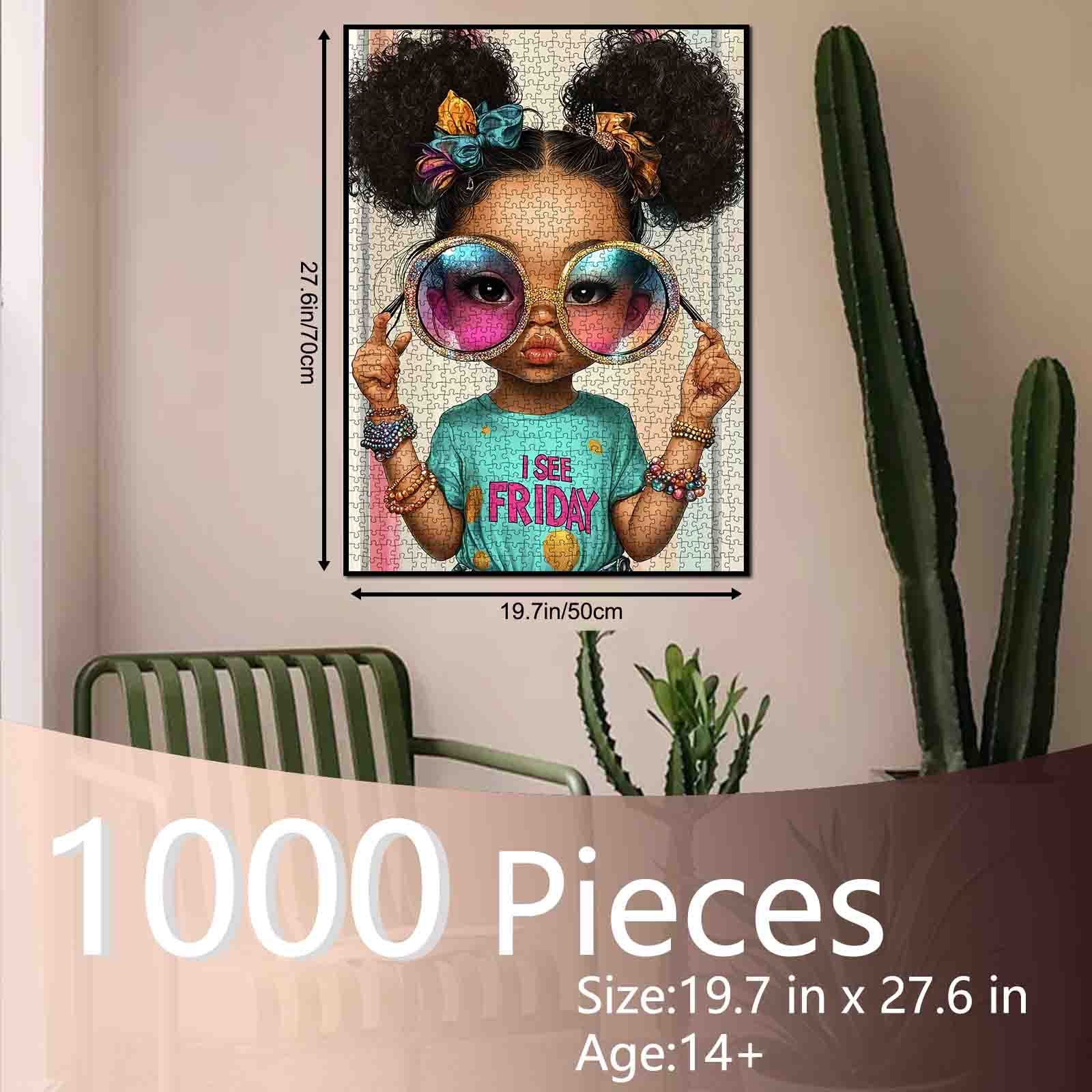 tucocoo-fashion-girl-oversized-glasses-puzzle-1000-teile image 5