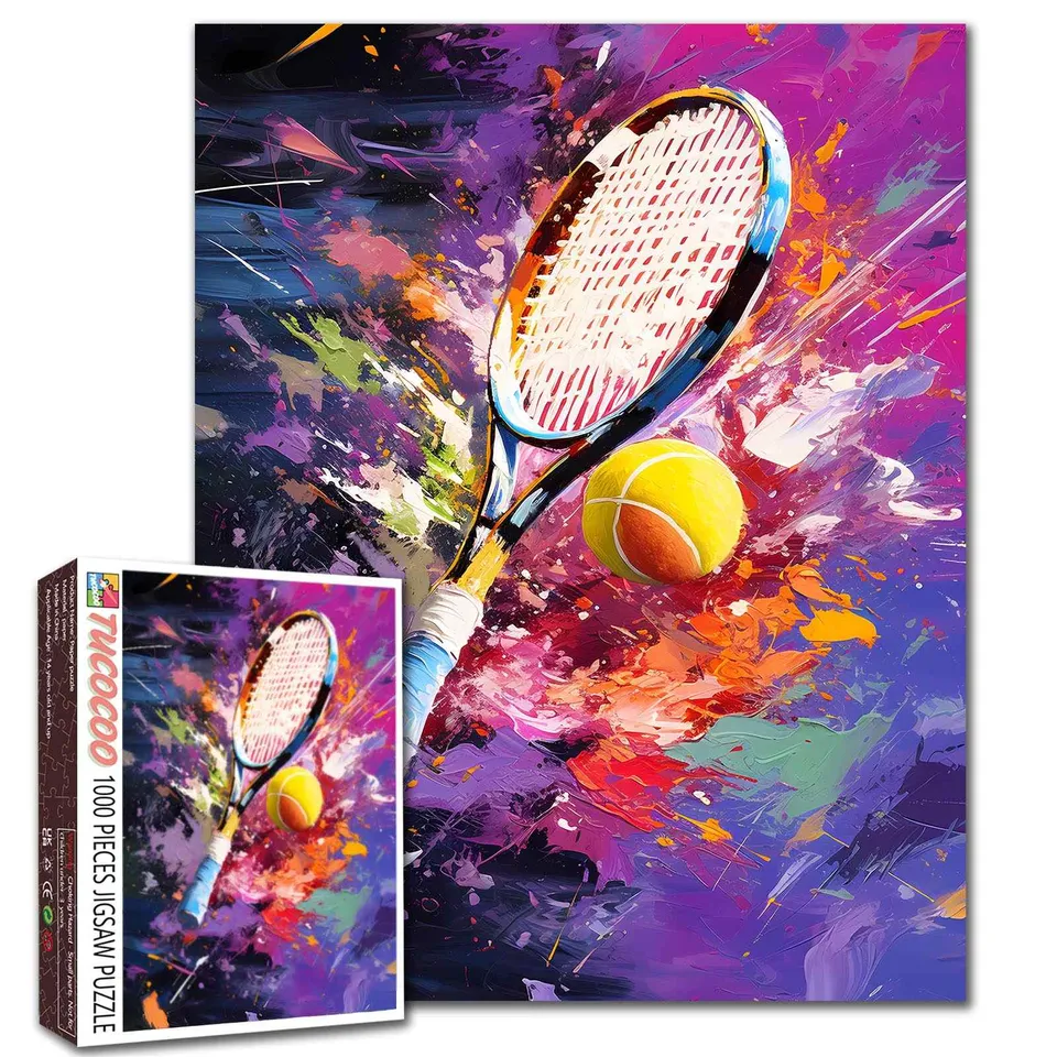 tucocoo-explosive-tennis-motion-art-puzzle-1000-teile image 1