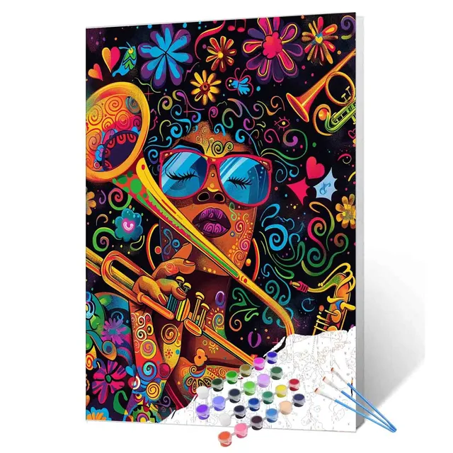 tucocoo-paint-by-numbers-groovy-jazz-vibes-malset-40x50-cm image 1