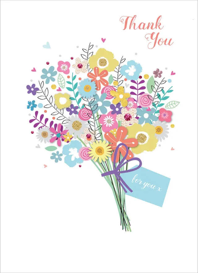 otter-house-flower-bouquet-dankeskarte-blumenstrau image 1
