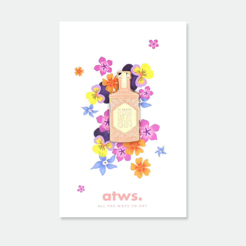 all-the-ways-to-say-gin-pin-anstecker-emaille-gold image 1