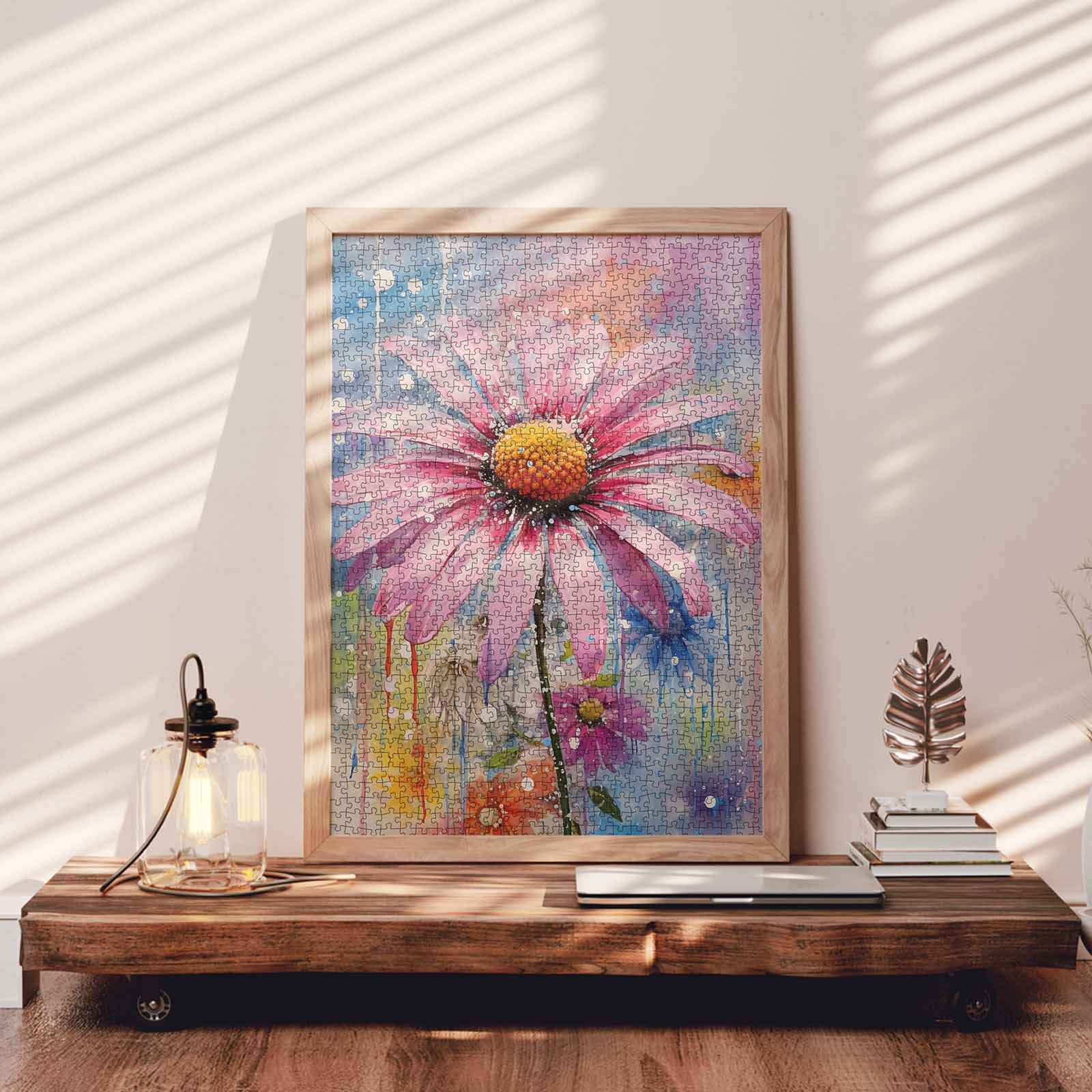 tucocoo-echinacea-flowers-art-puzzle-1000-teile-blumen image 3