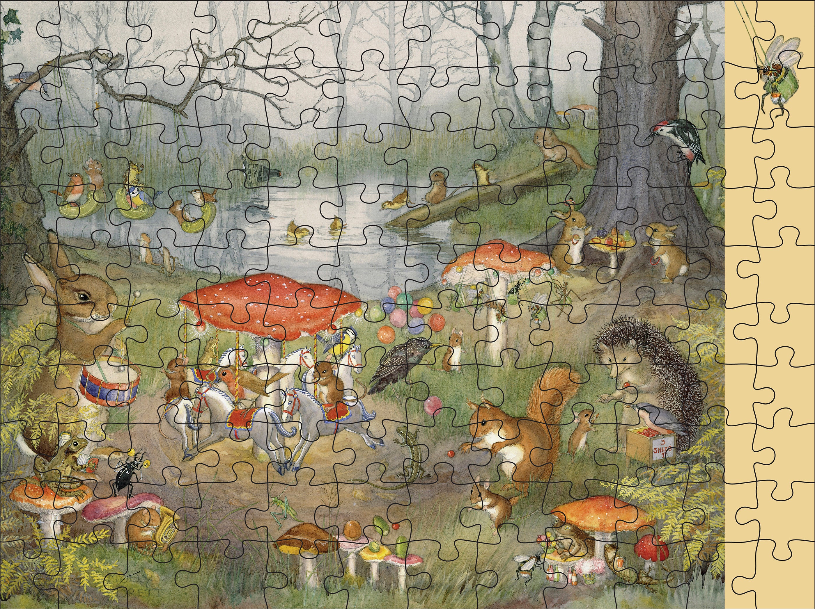 pomegranate-molly-brett-woodland-adventures-puzzle-120-teile image 6