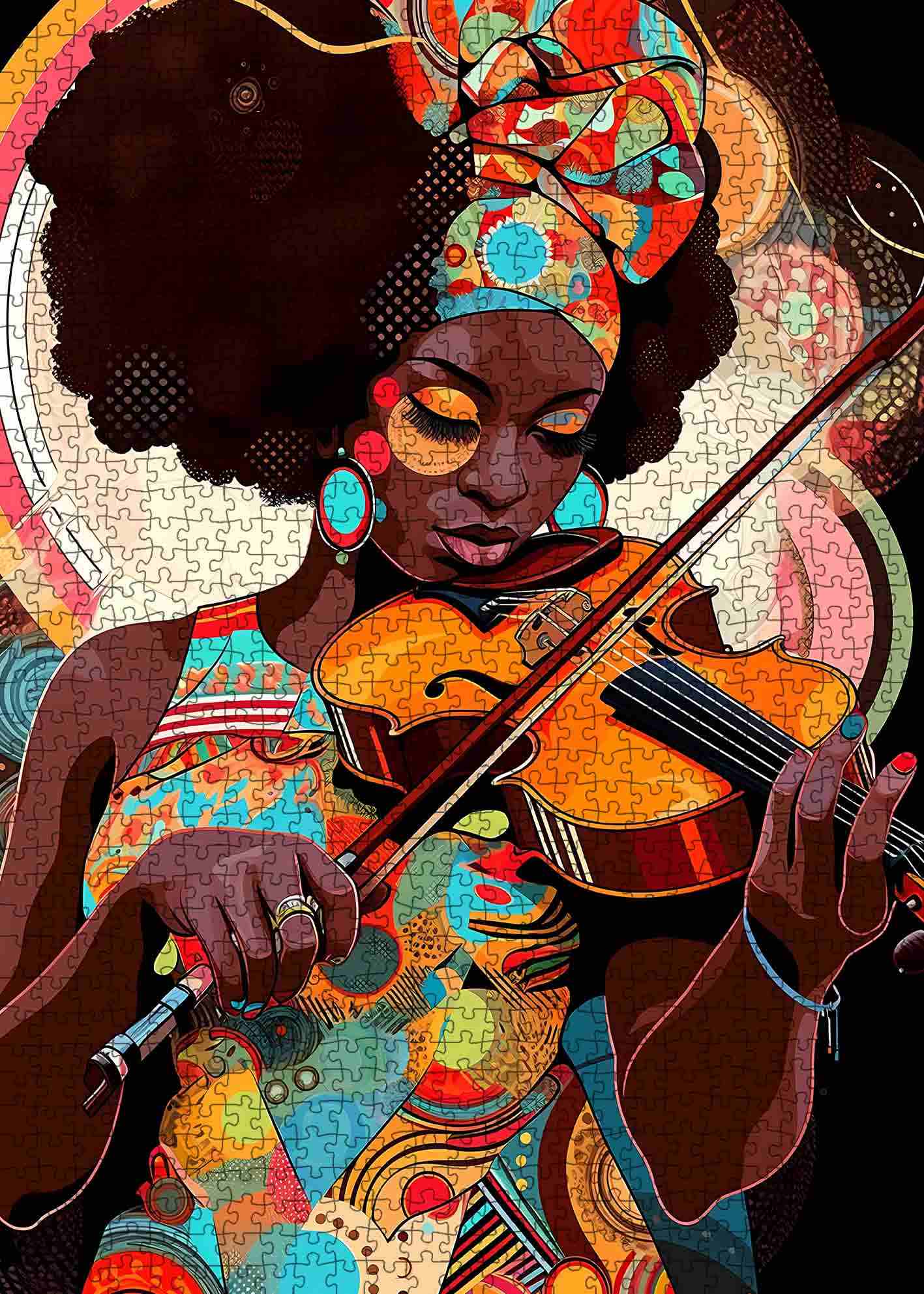tucocoo-violinist-puzzle-1000-teile-geige-portrait image 2