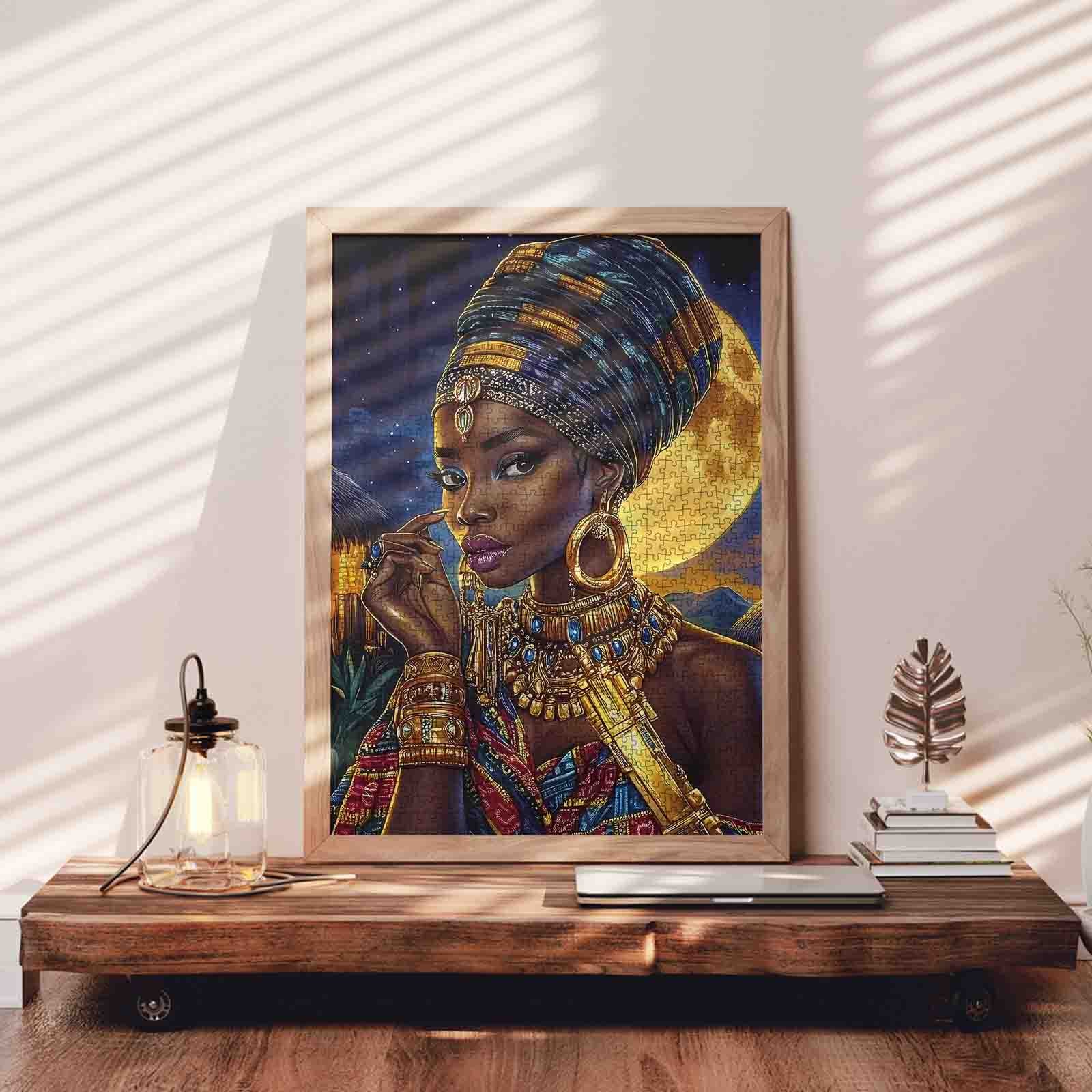 tucocoo-moonlit-african-queen-puzzle-1000-teile-portrait image 3