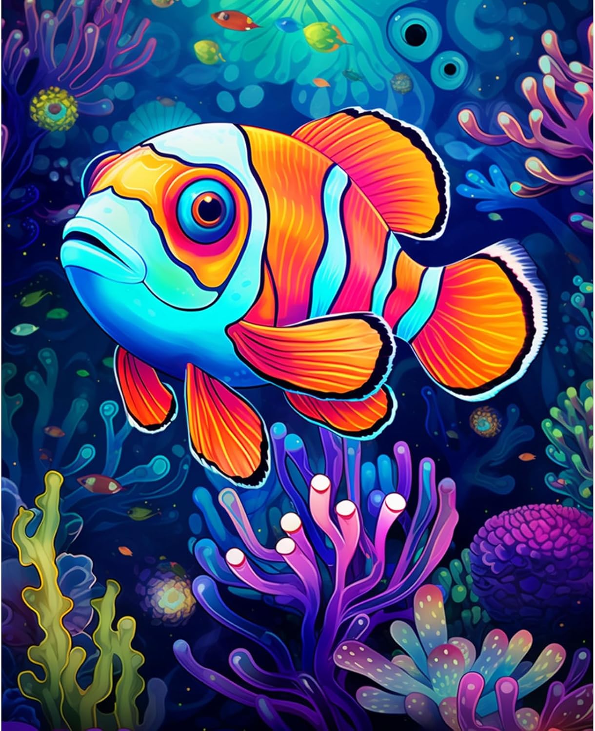 tucocoo-clownfisch-malen-nach-zahlen-40x50-ohne-rahmen image 2