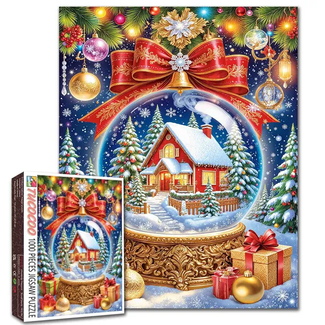 tucocoo-christmas-cottage-puzzle-1000-teile-weihnachten image 1