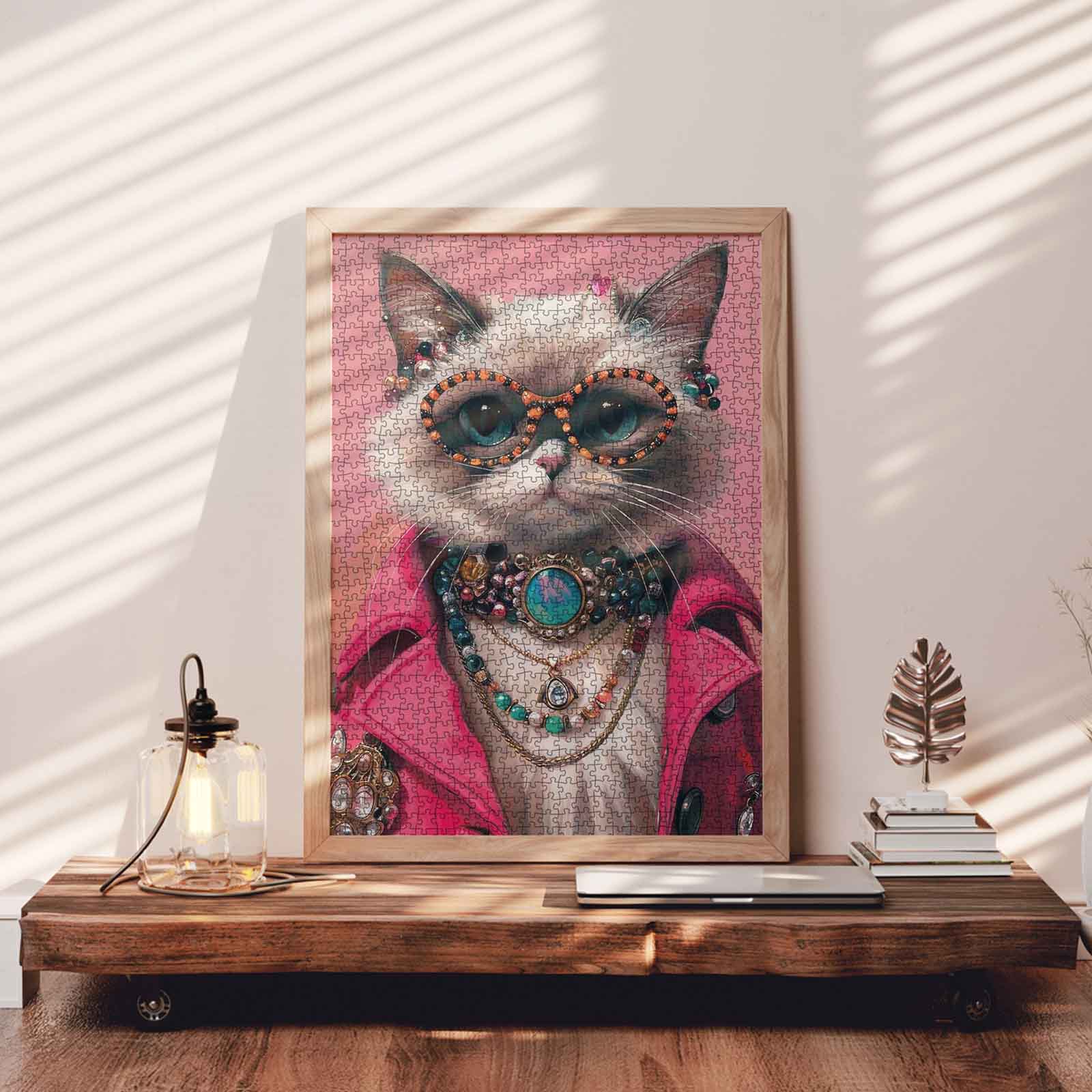 tucocoo-fashionable-cat-puzzle-1000-teile-katze-sonnenbrille image 3