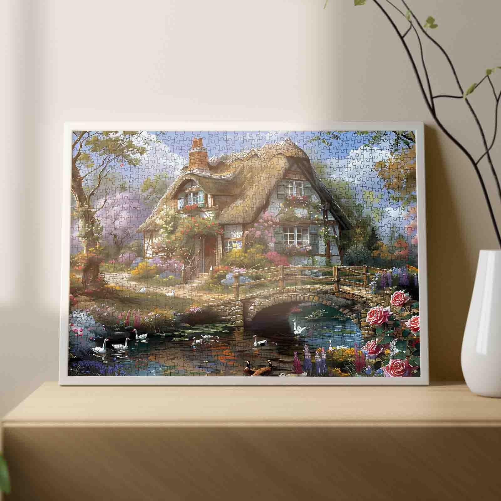 tucocoo-bridgeside-cottage-puzzle-1000-teile-landschaft image 3