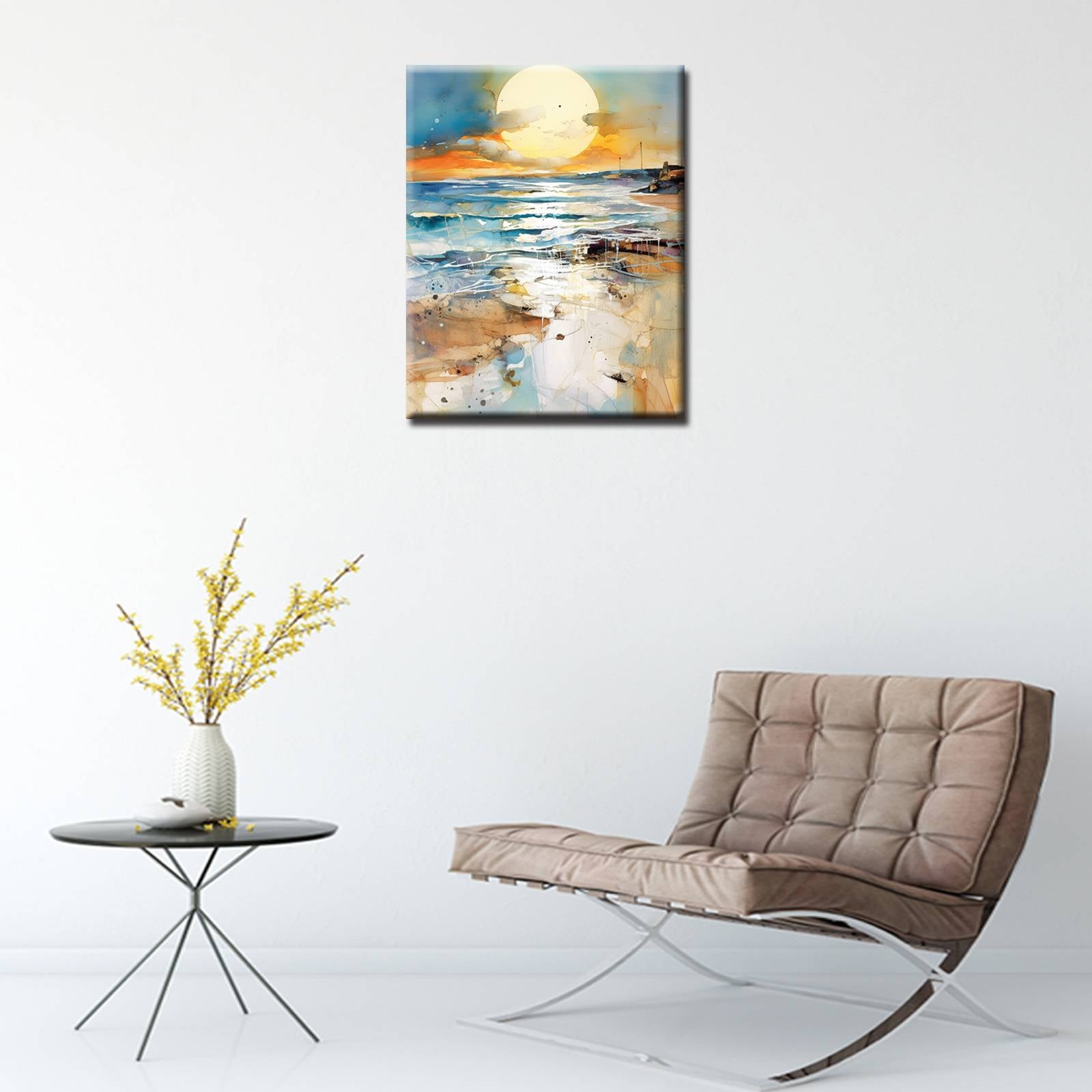 tucocoo-paint-by-numbers-golden-sunset-over-the-ocean-malen-nach-zahlen-40x50 image 3