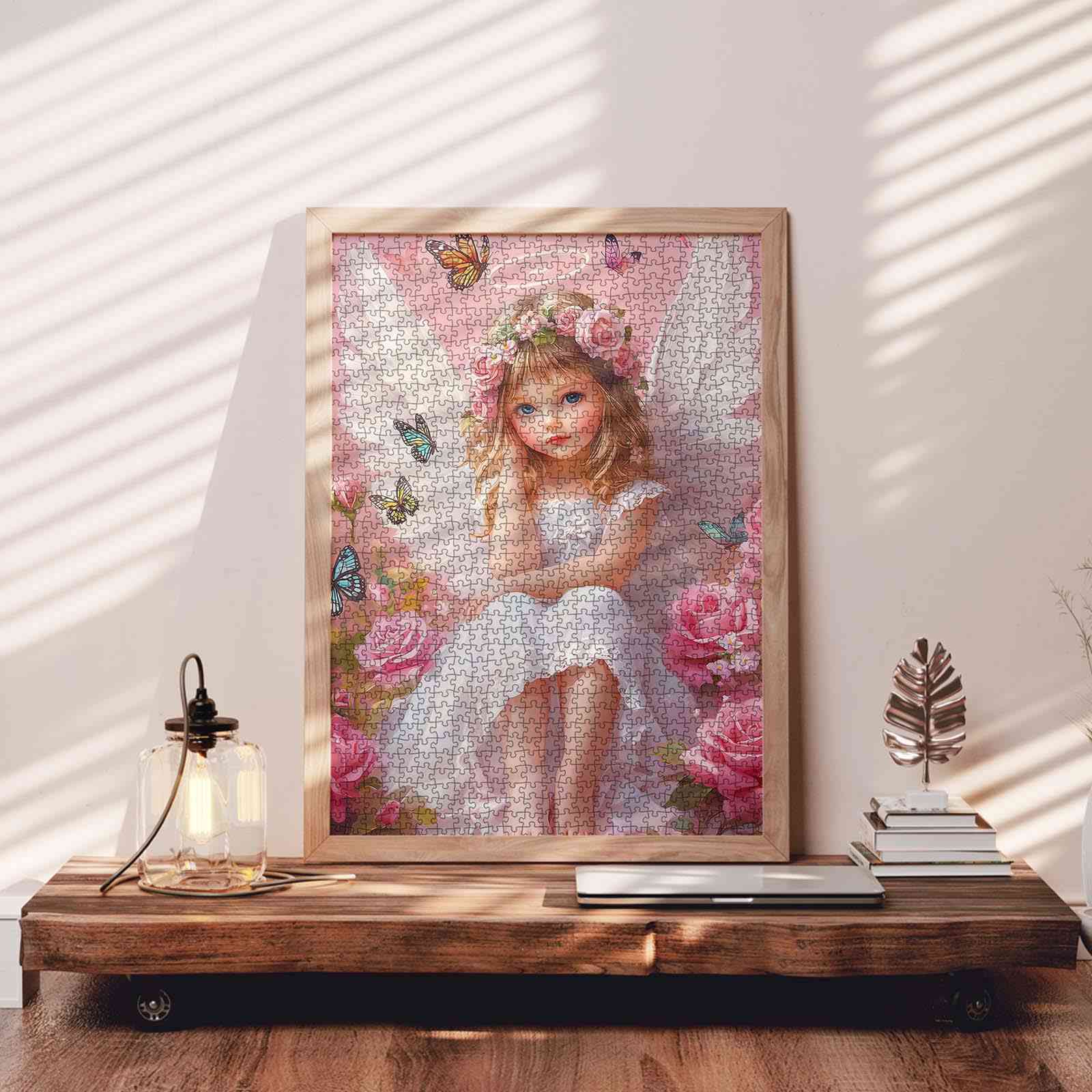 tucocoo-jigsaw-engel-mit-rose-puzzle-1000-teile-fantasy image 3