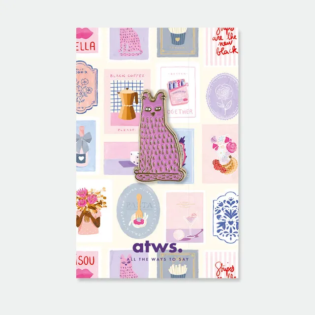 all-the-ways-to-say-holly-the-cat-pin-emaille-23mm image 1