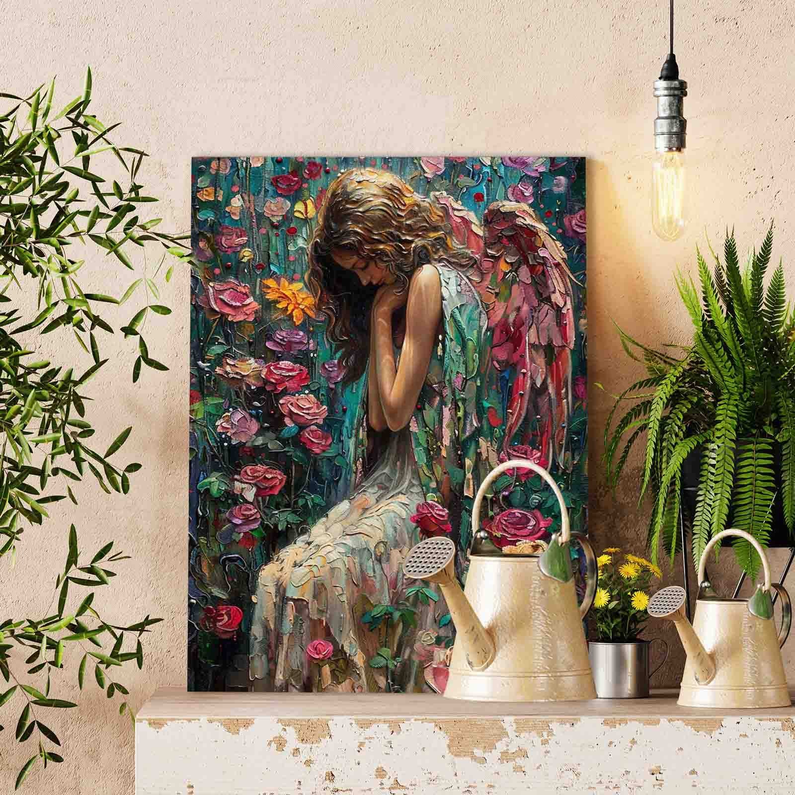 tucocoo-angel-among-roses-malen-nach-zahlen-40x50-engel image 2