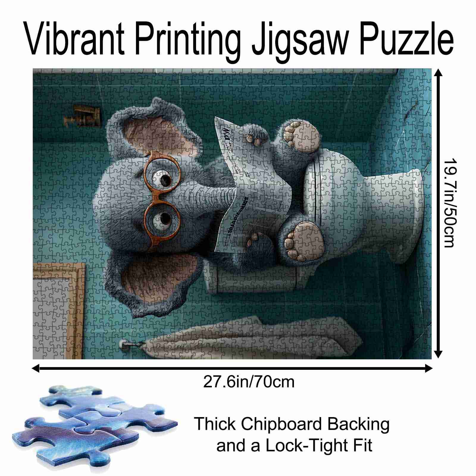 tucocoo-playful-elephant-in-glasses-puzzle-1000-teile-elefant image 5