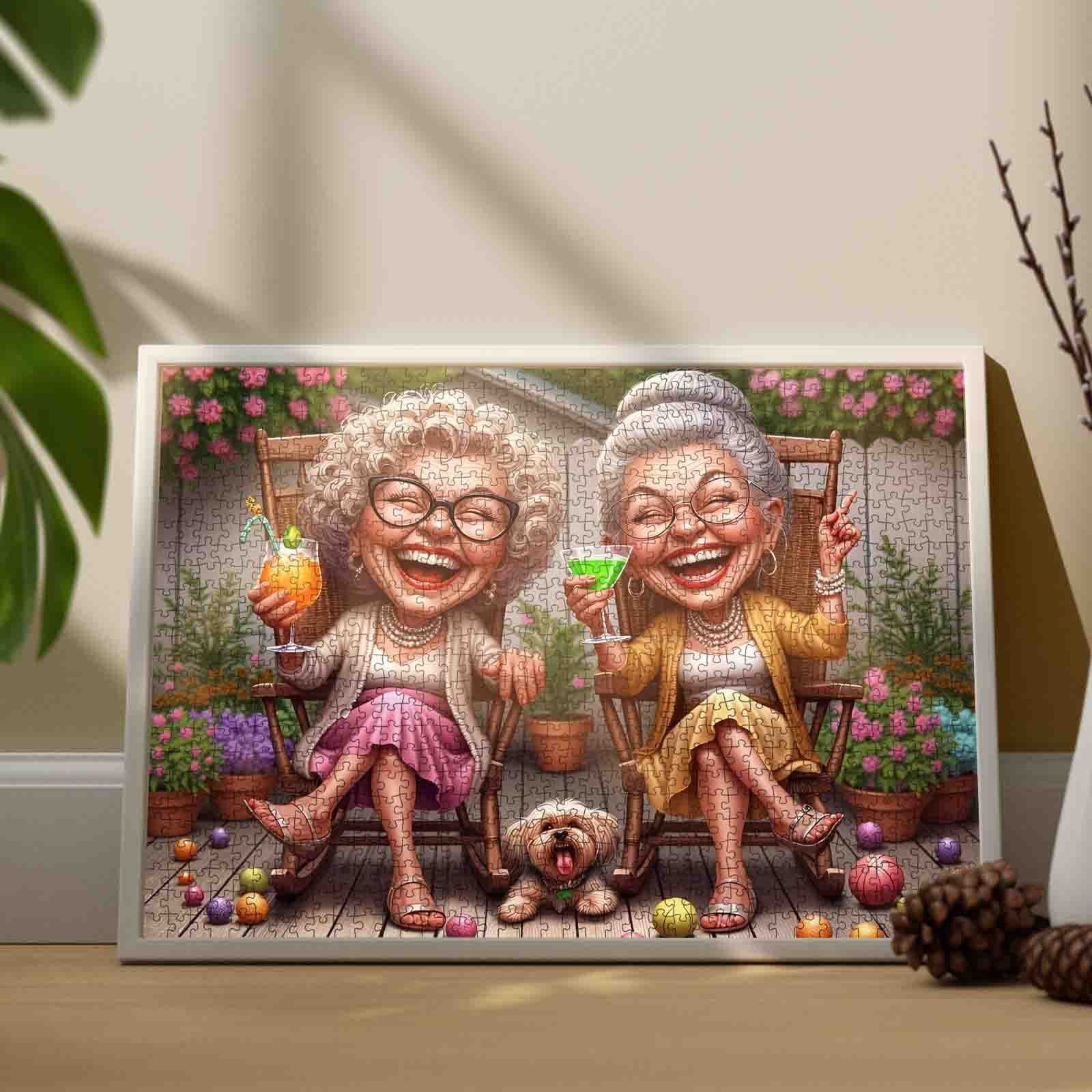 tucocoo-laughing-grandmas-garden-party-puzzle-1000-teile-senioren image 3