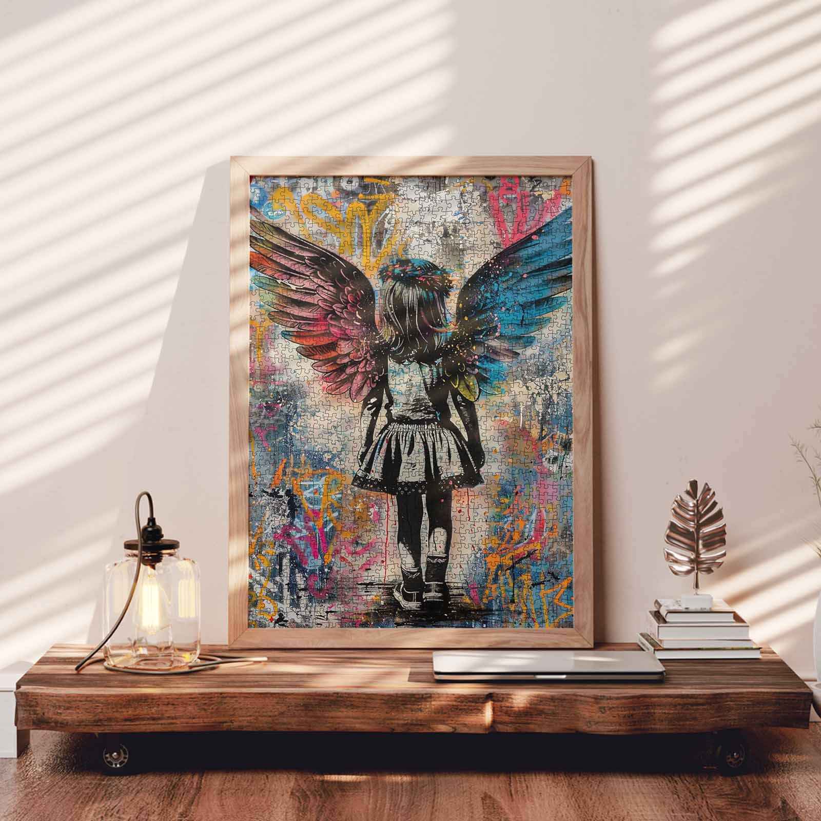 tucocoo-angel-wings-little-girl-puzzle-1000-teile-graffiti image 3