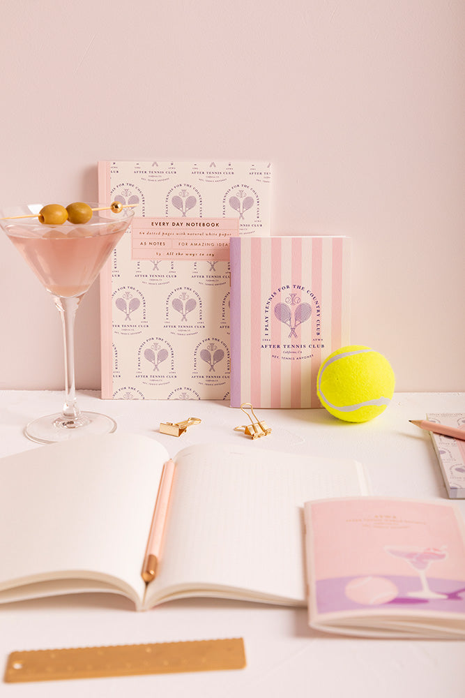 all-the-ways-to-say-after-tennis-notebook-a5-notizbuch-goldfolie image 5