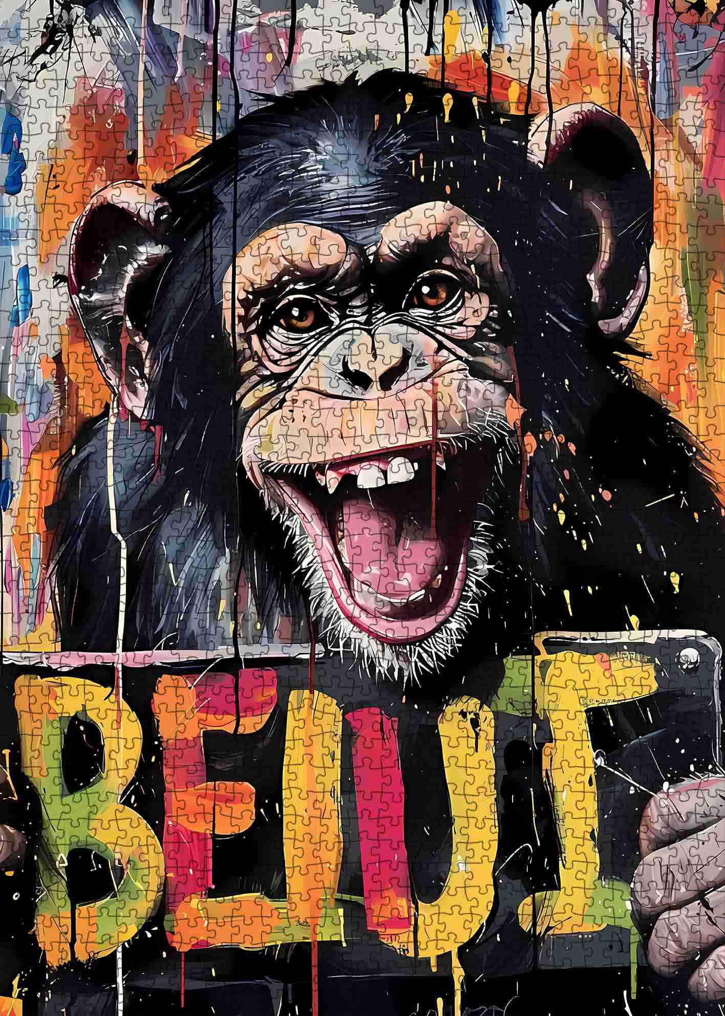 tucocoo-colorful-monkey-graffiti-puzzle-1000-teile-bunt image 2