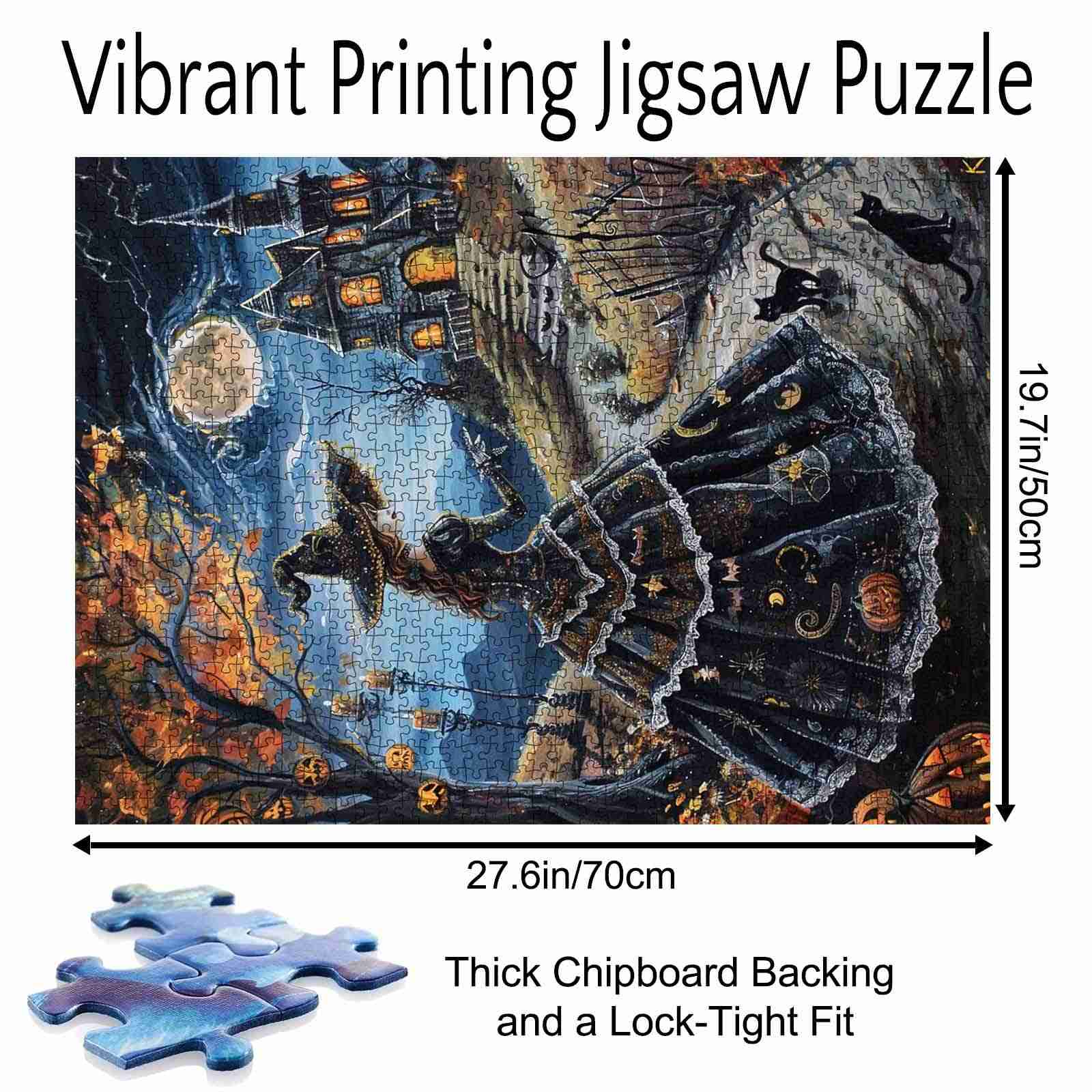 tucocoo-witch-moonlit-mansion-path-puzzle-1000-teile-hexe image 5