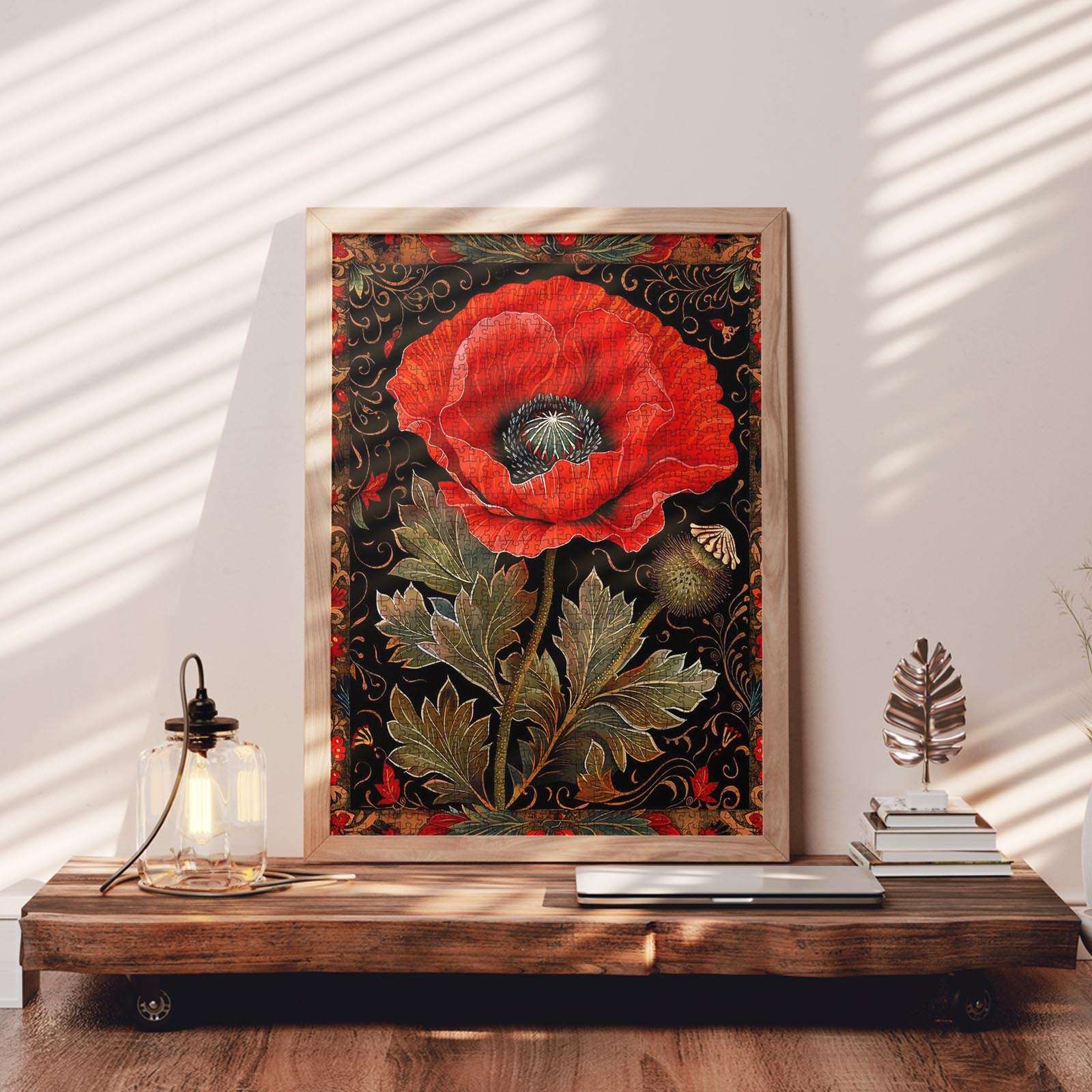 tucocoo-elegant-red-poppy-puzzle-1000-teile-blumen image 3